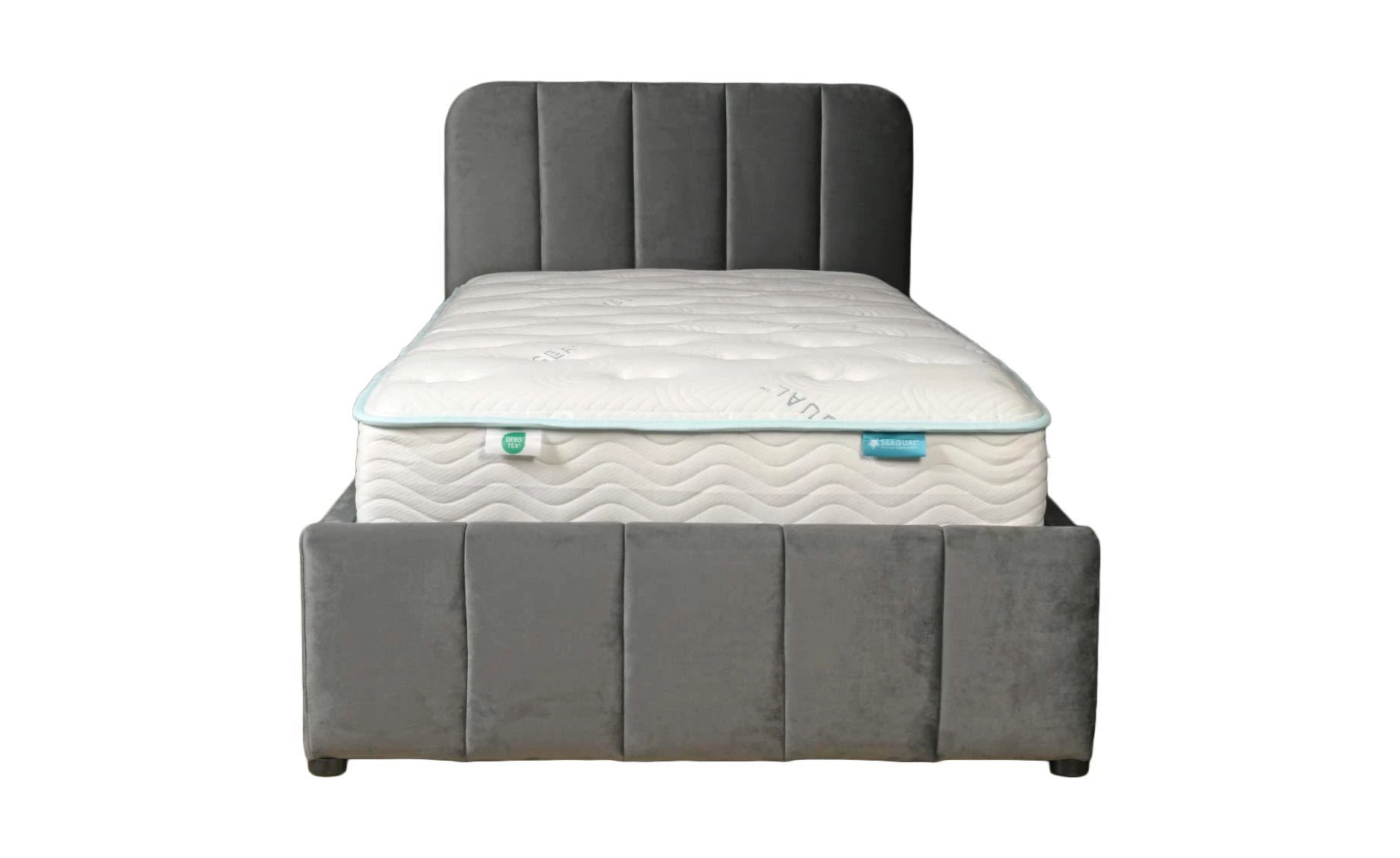 Marzia krevet s podnicama i spremnikom 101x217x89 cm siva