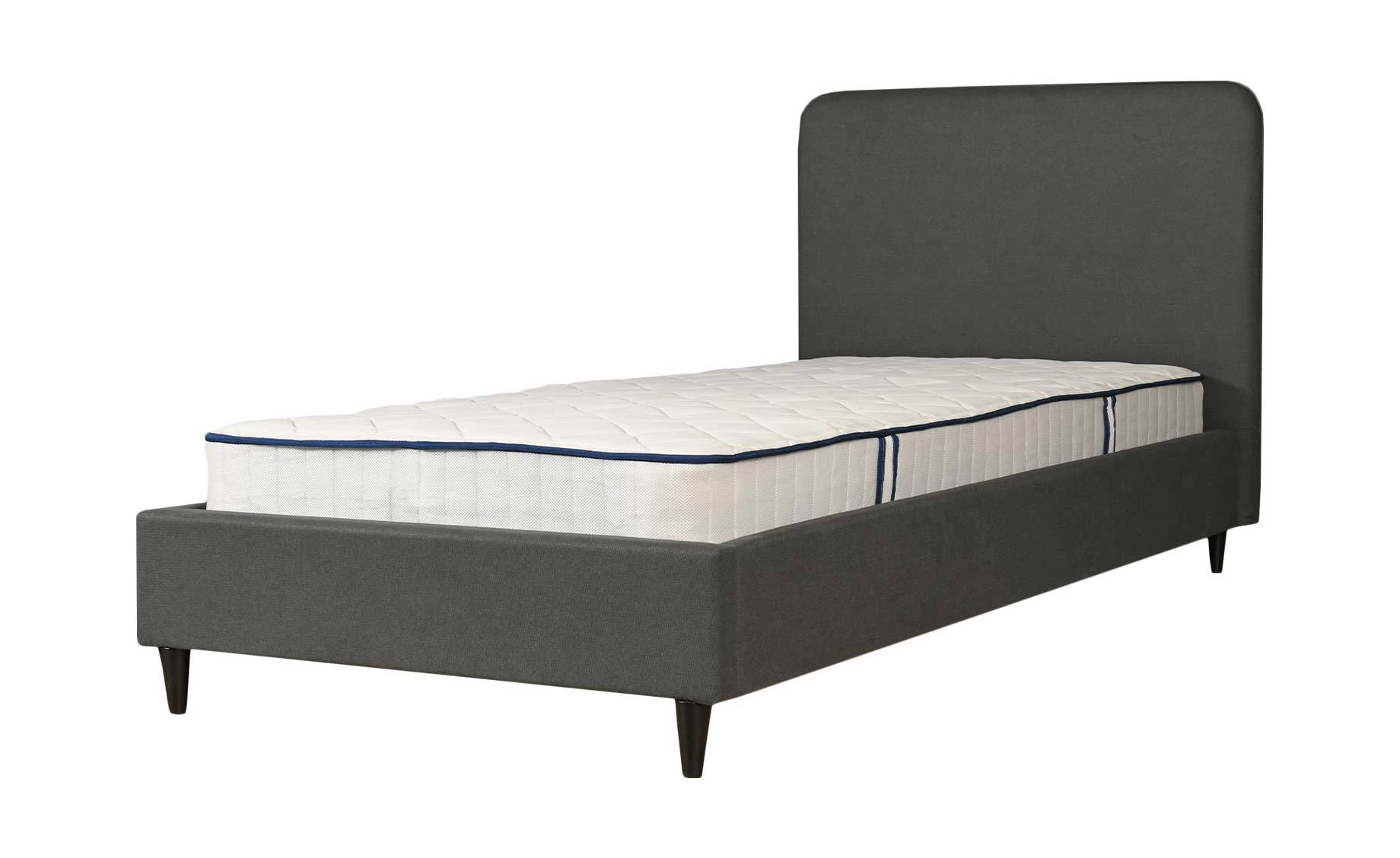 Foggia krevet s podnicom 108x215x101 cm siva