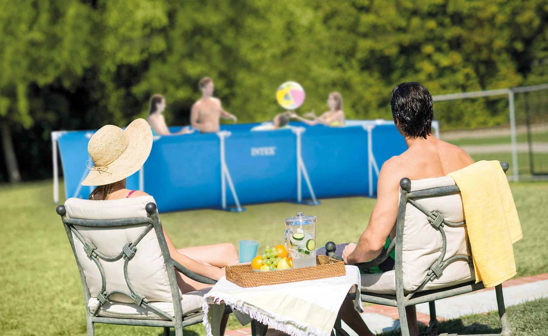 Bazen Intex Rectangular Frame 4,50 x 2,20 x 0,84 m 28273NP