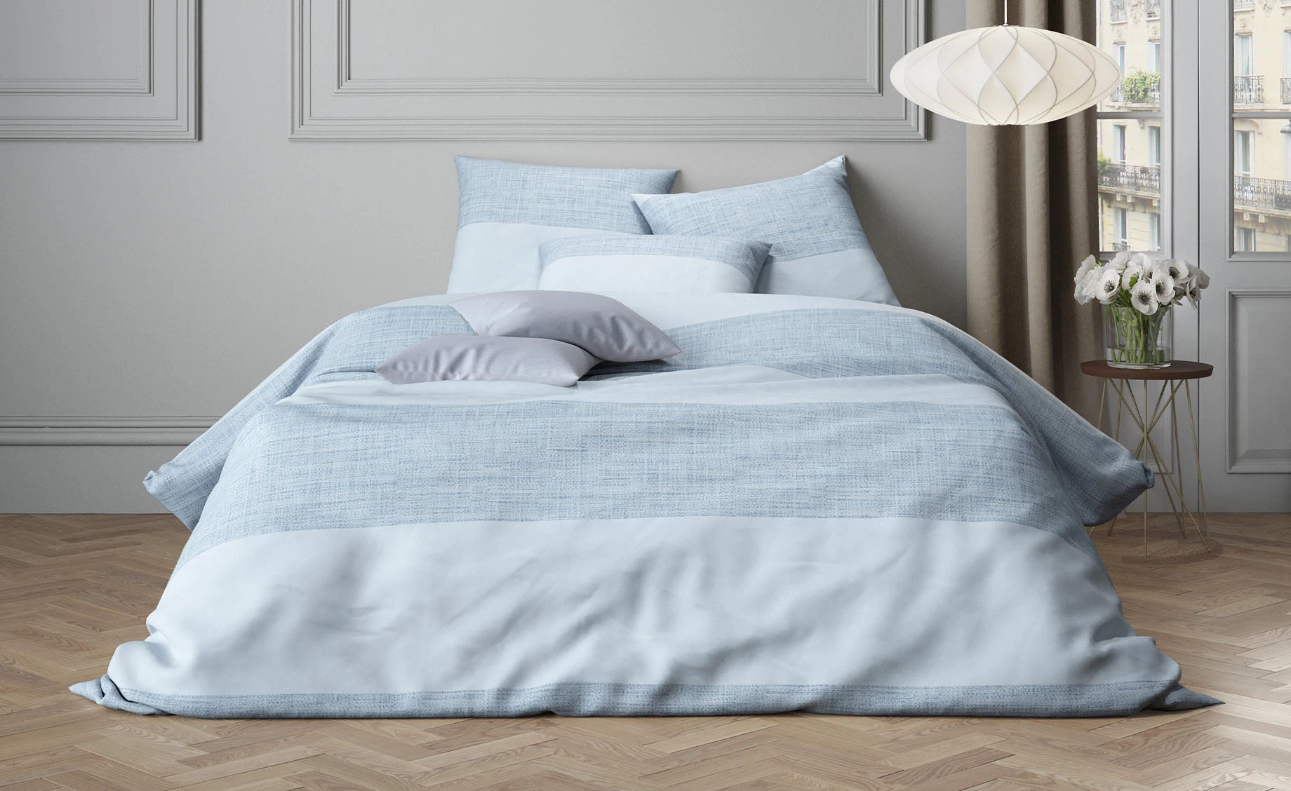 Posteljina Bluish 200x200cm