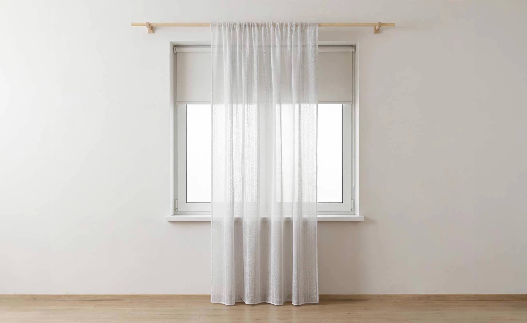 Zavesa Elena 140x240cm bela sa trakom