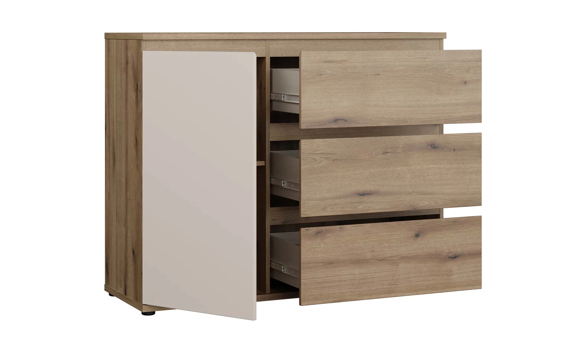 Collet komoda 115x41x93 cm oak/sand