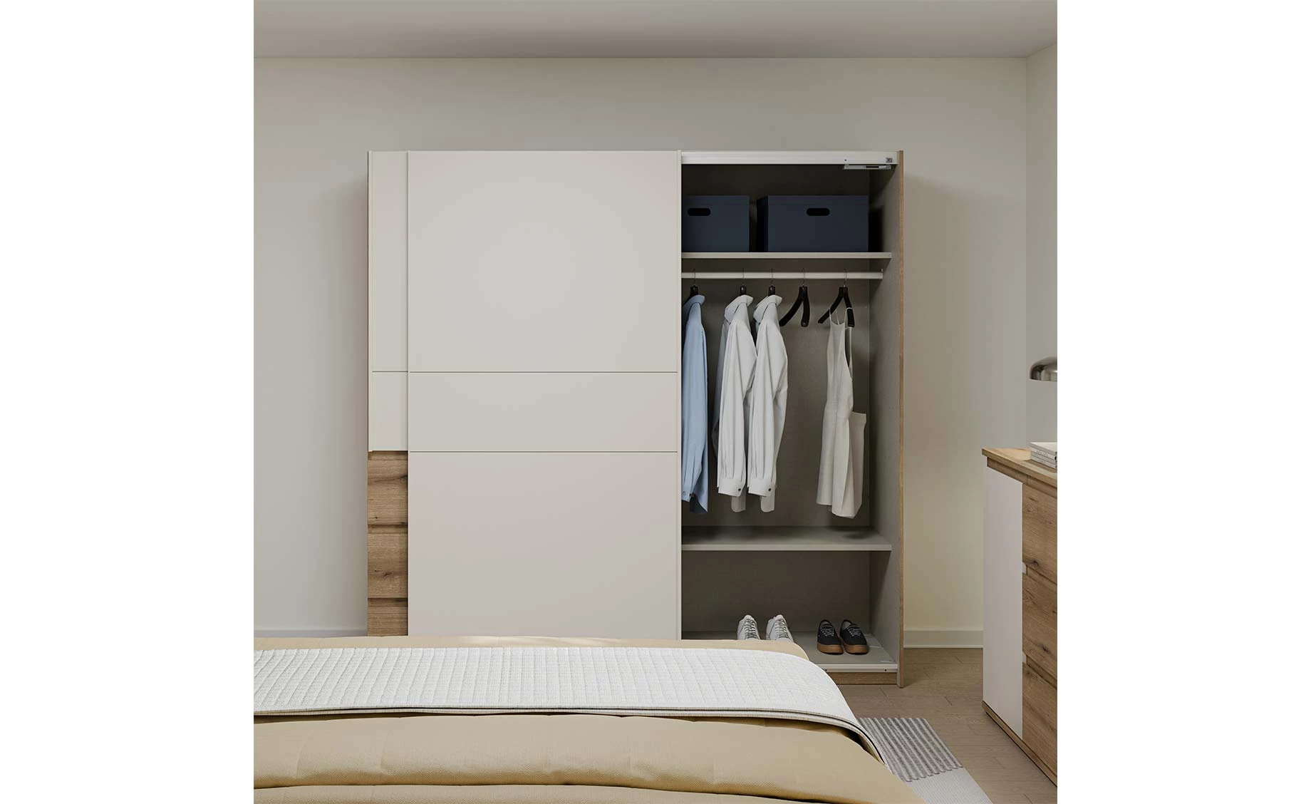 Collet klizni ormar 200x61x200 cm oak/sand