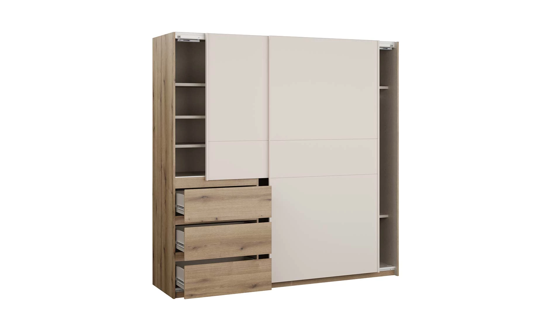 Collet klizni ormar 200x61x200 cm oak/sand