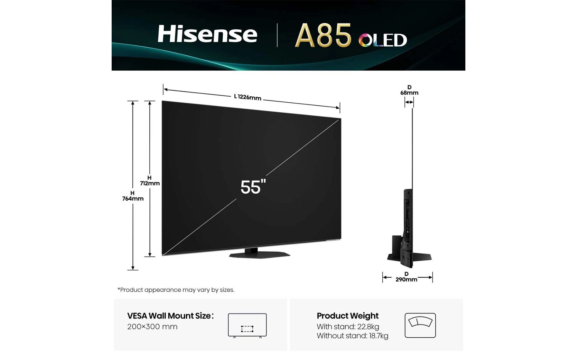 Hisense 55A85Q televizor