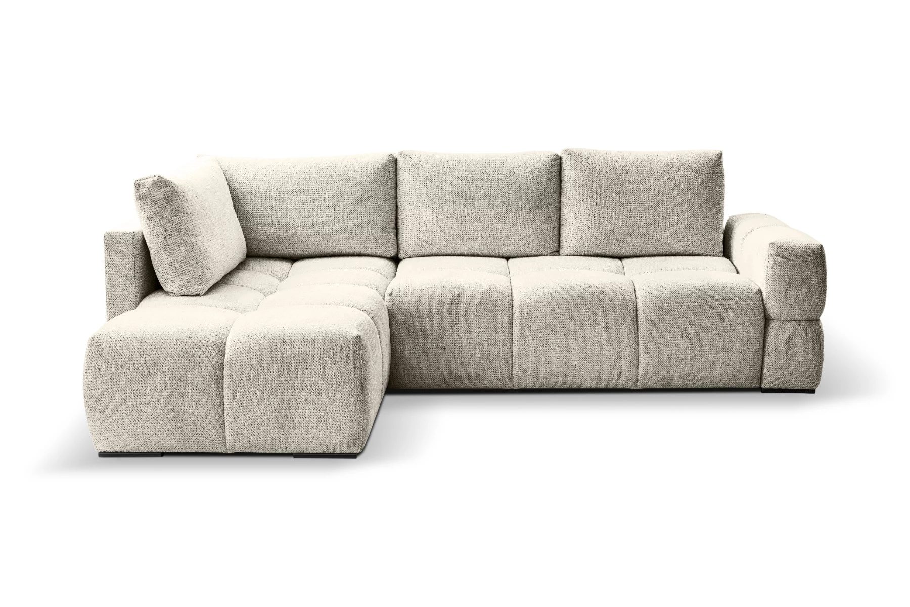 Taremi ugaona garnitura sa ležajem 267x185x90 cm cappuccino univerzalna