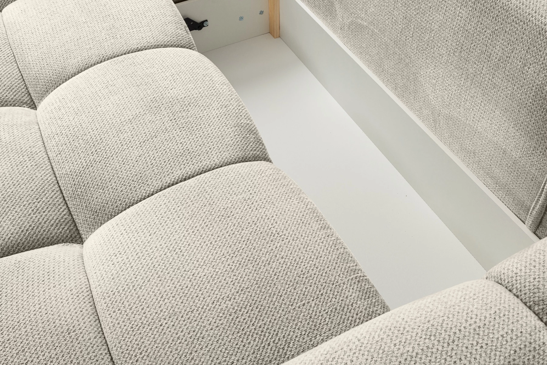 Taremi ugaona garnitura sa ležajem 267x185x90 cm cappuccino univerzalna