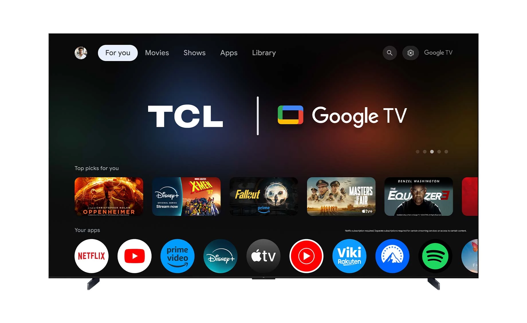 TCL 115C7K 115"(290 cm)4K UHD QD-Mini LED Google TV