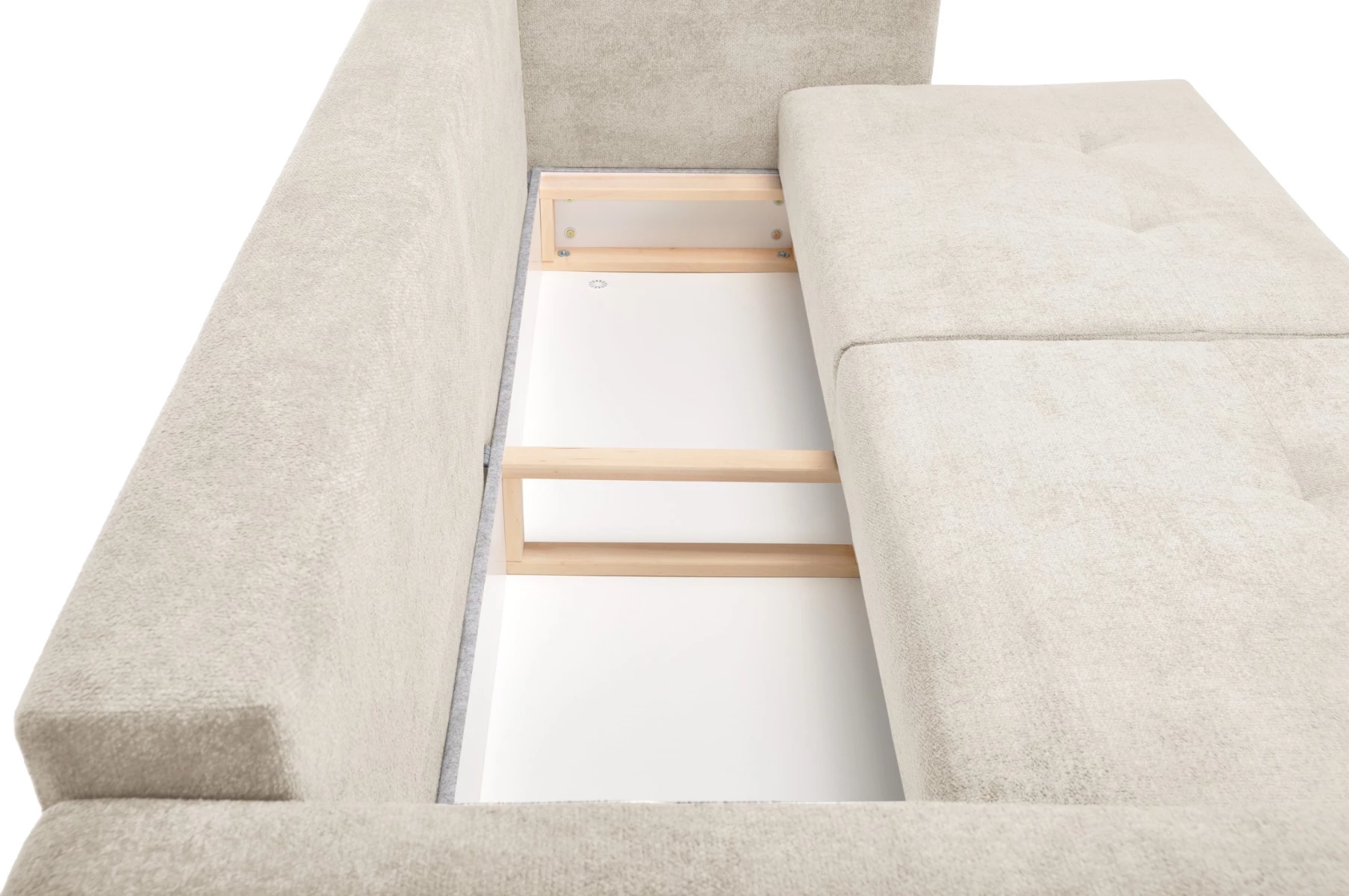 Scandi trosed sa ležajem i prostorom za odlaganje 218x92x91 cm bež