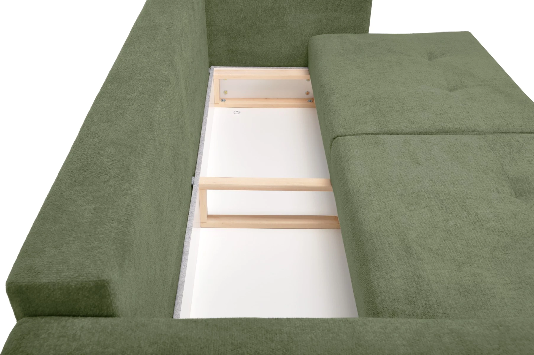 Scandi trosed sa ležajem i prostorom za odlaganje 218x92x91 cm zelena