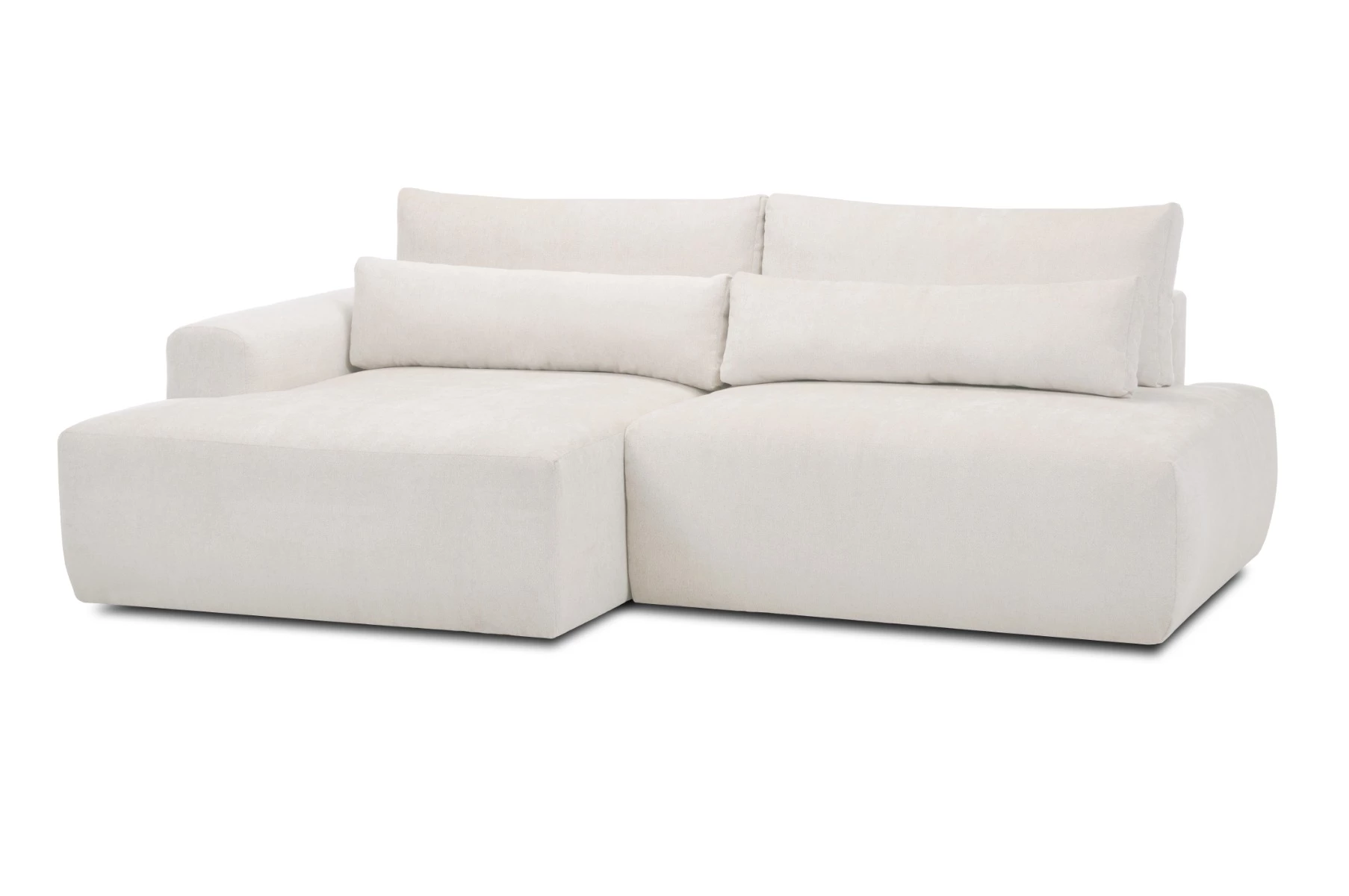 Syrenne ugaona garnitura sa ležajem 246x152x87 cm svetlo bež leva