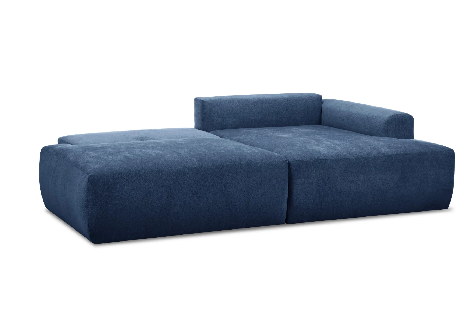 Syrenne ugaona garnitura sa ležajem i prostorom za odlaganje 246x152x87 cm plava desna