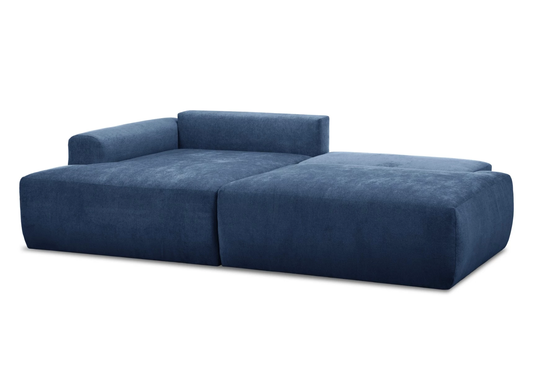 Syrenne kutna garnitura s ležajem 246x152x87 cm plava lijeva