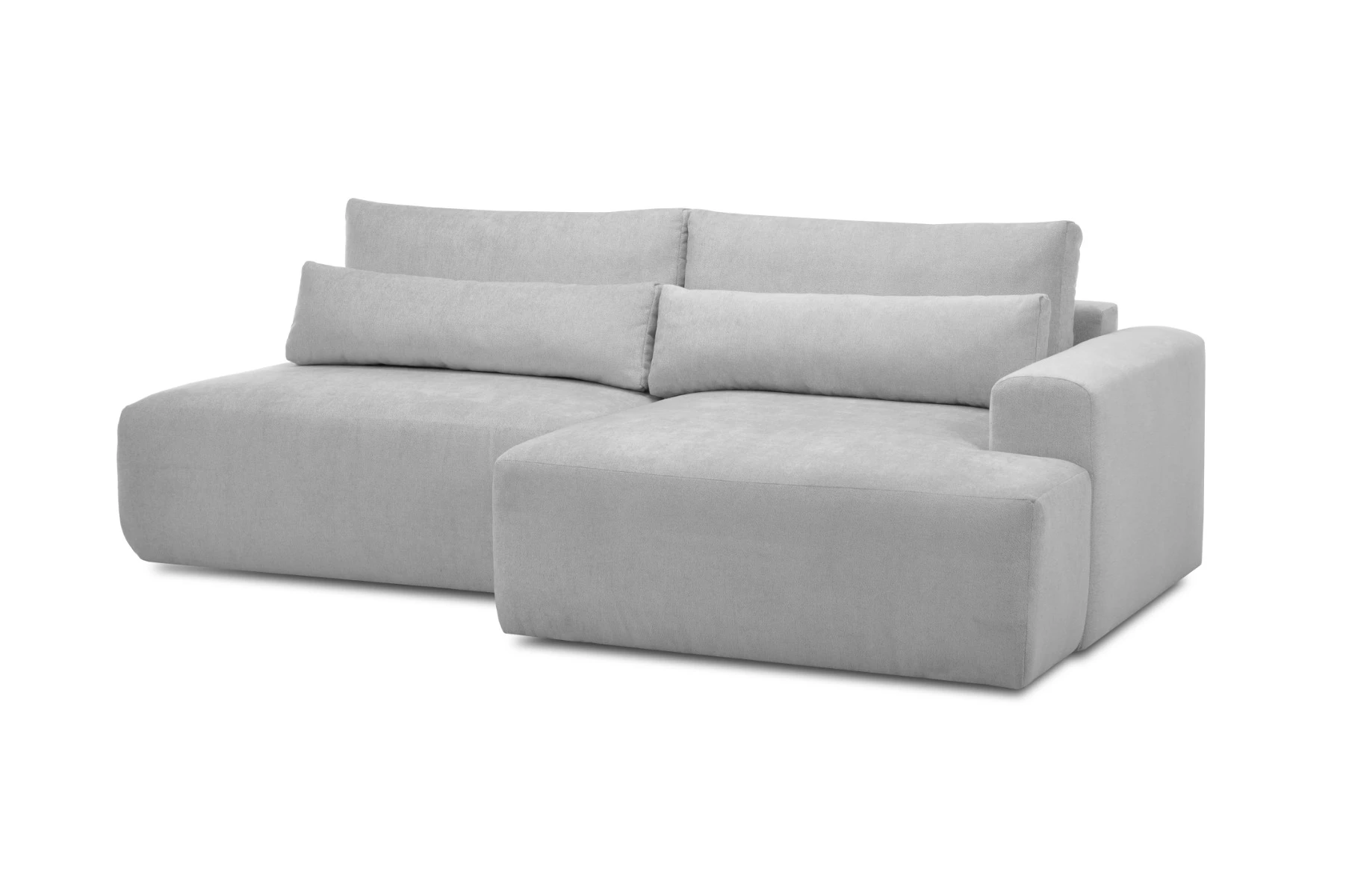 Syrenne ugaona garnitura sa ležajem 246x152x87 cm siva desna