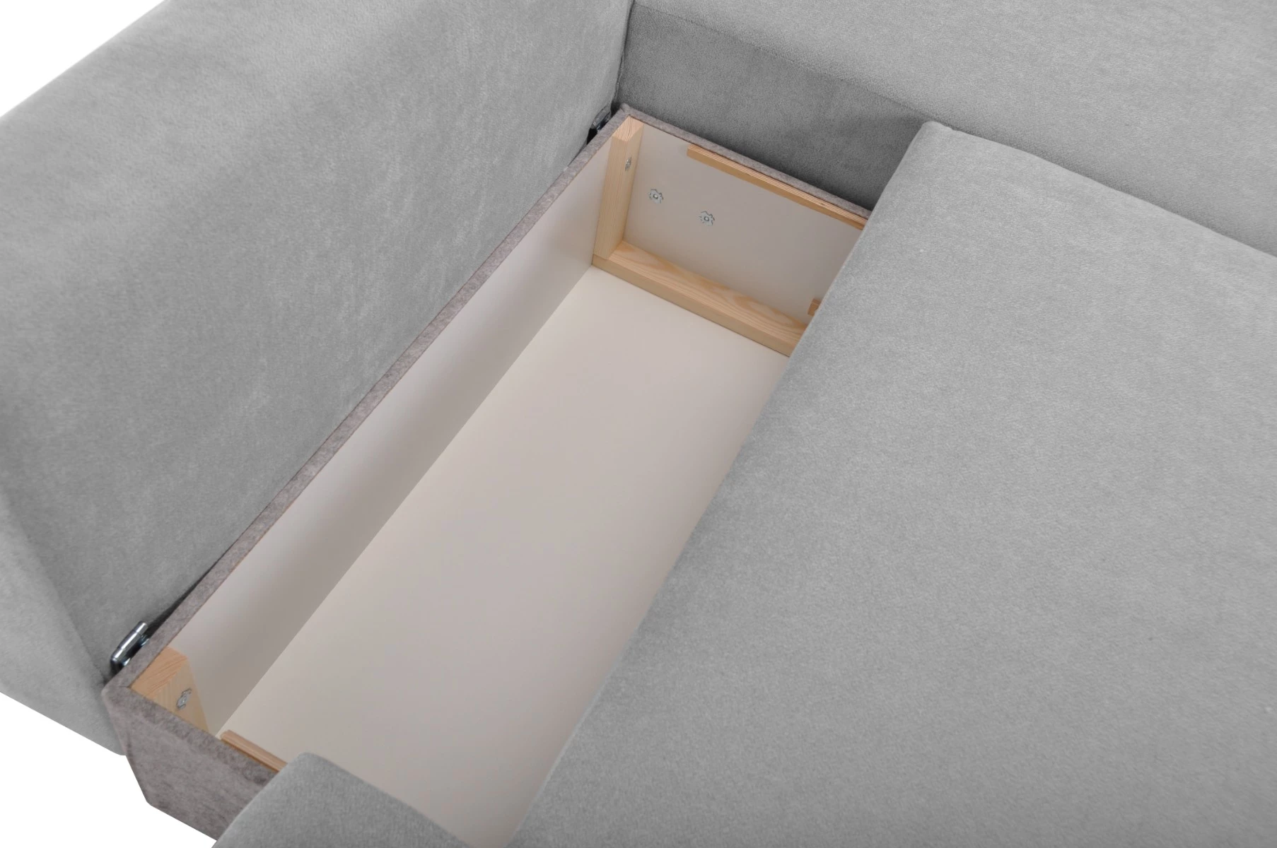 Syrenne ugaona garnitura sa ležajem 246x152x87 cm siva desna