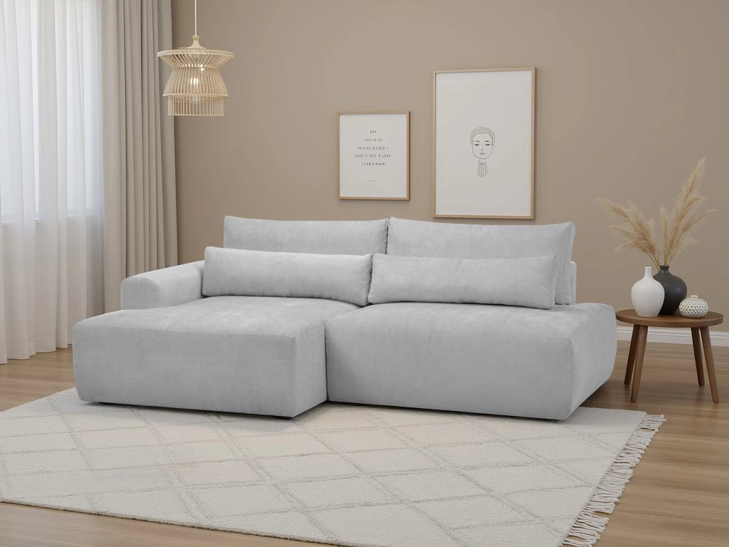 Syrenne ugaona garnitura sa ležajem 246x152x87 cm siva leva