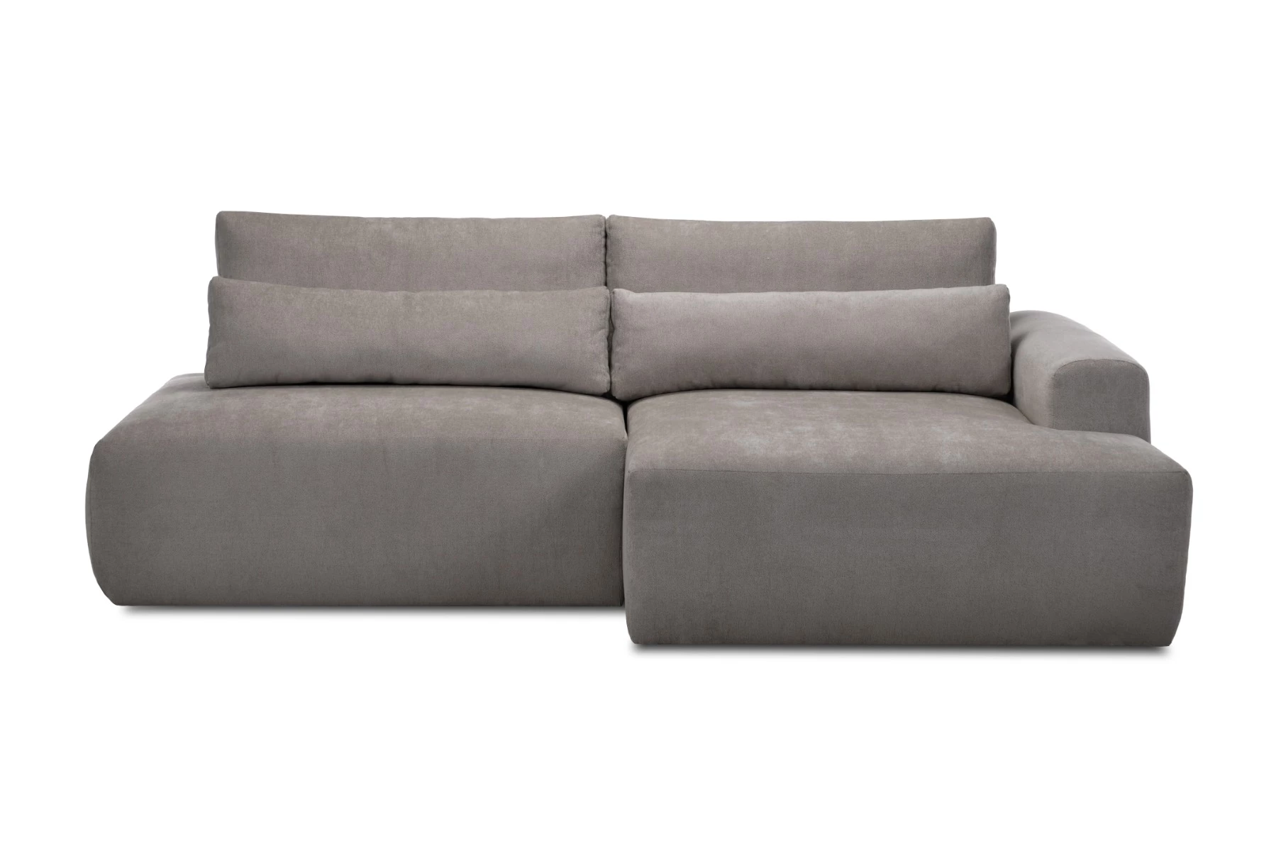 Syrenne ugaona garnitura sa ležajem i prostorom za odlaganje 246x152x87 cm taupe desna