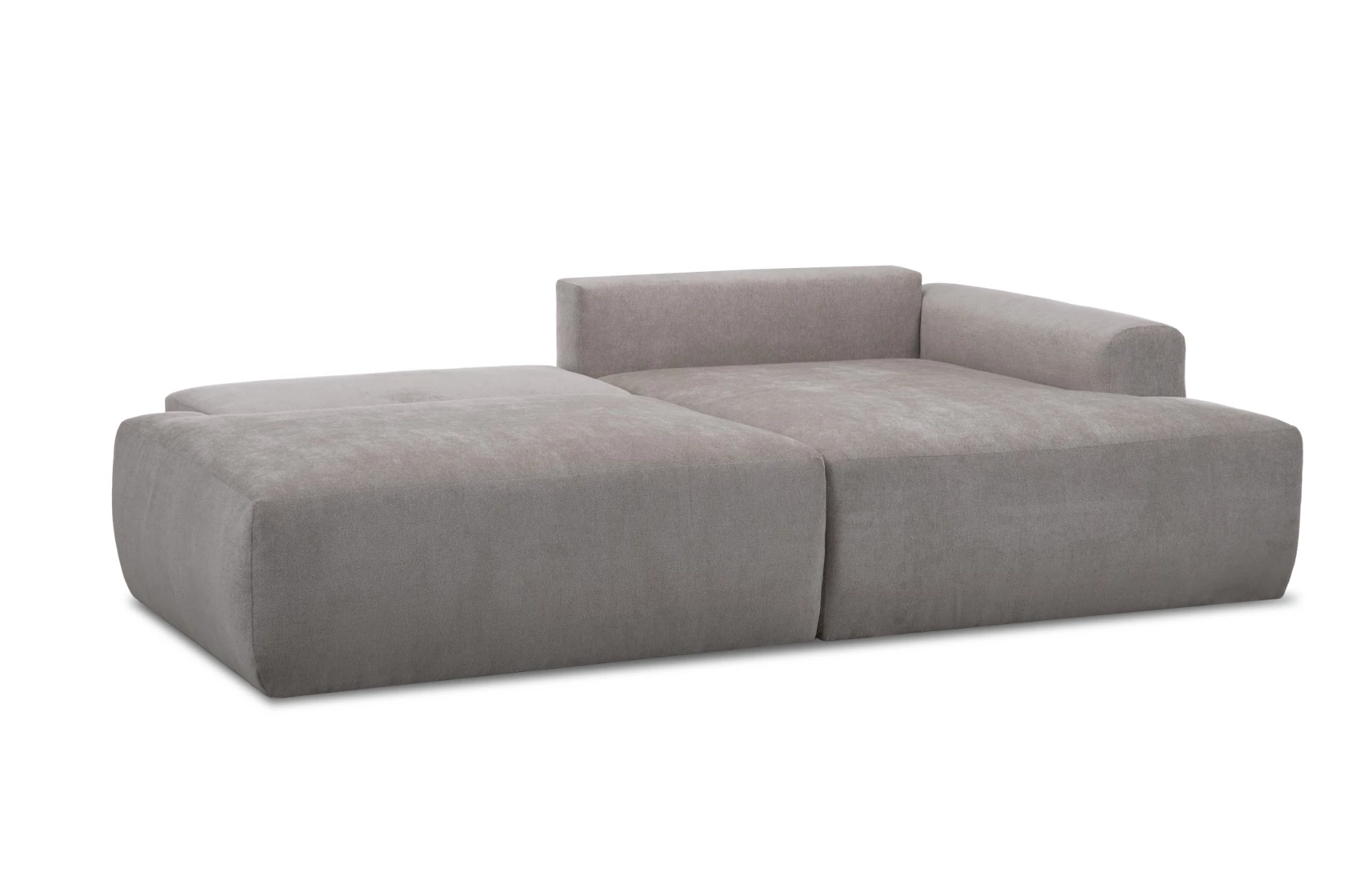 Syrenne ugaona garnitura sa ležajem i prostorom za odlaganje 246x152x87 cm taupe desna