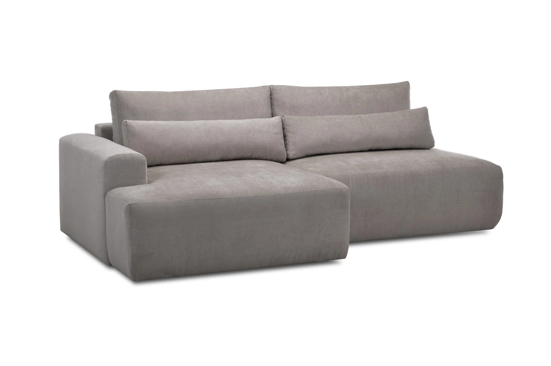 Syrenne ugaona garnitura sa ležajem i prostorom za odlaganje 246x152x87 cm taupe leva