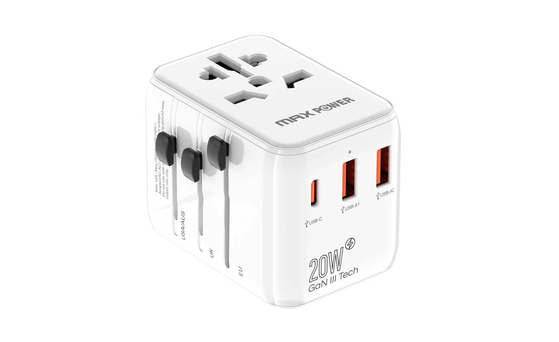 Maxpower 635DQ univerzalni putni adapter