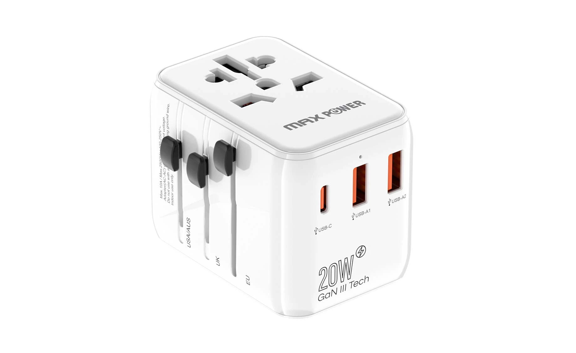Maxpower 635DQ univerzalni putni adapter