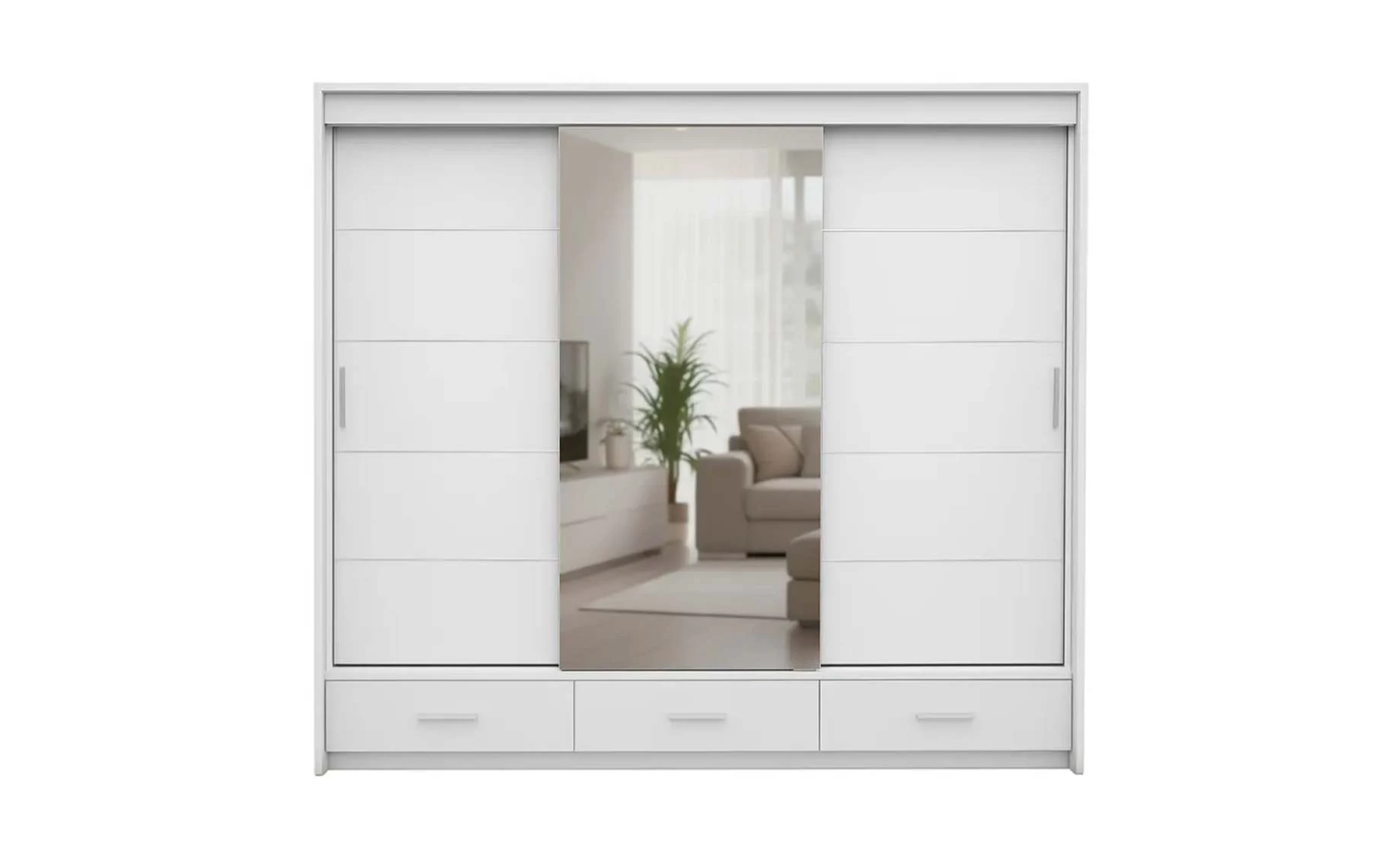 Rossa klizni ormar 254x63x215 cm bela