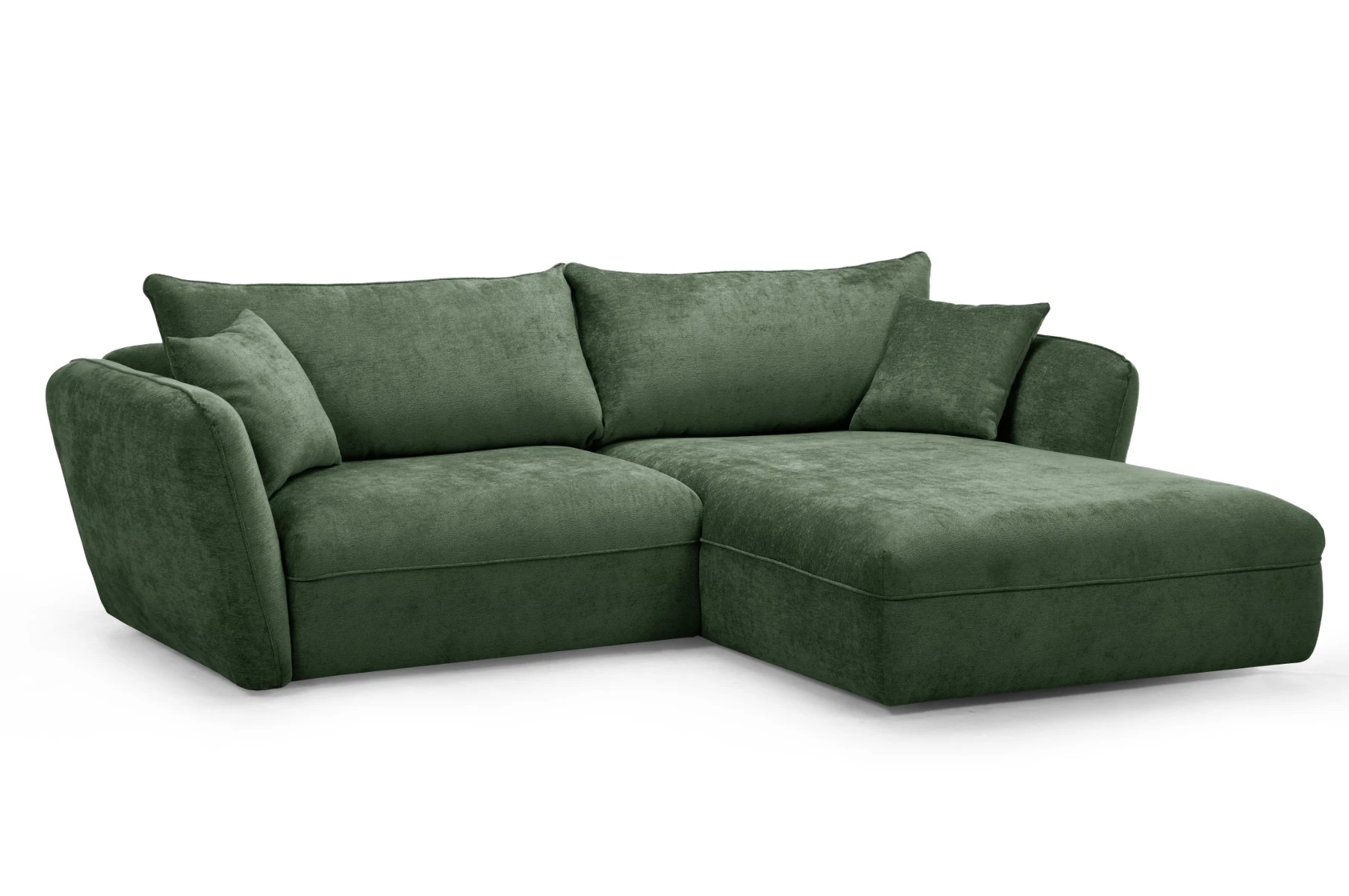 Luigi ugaona garnitura 260x180x84 cm zelena desna