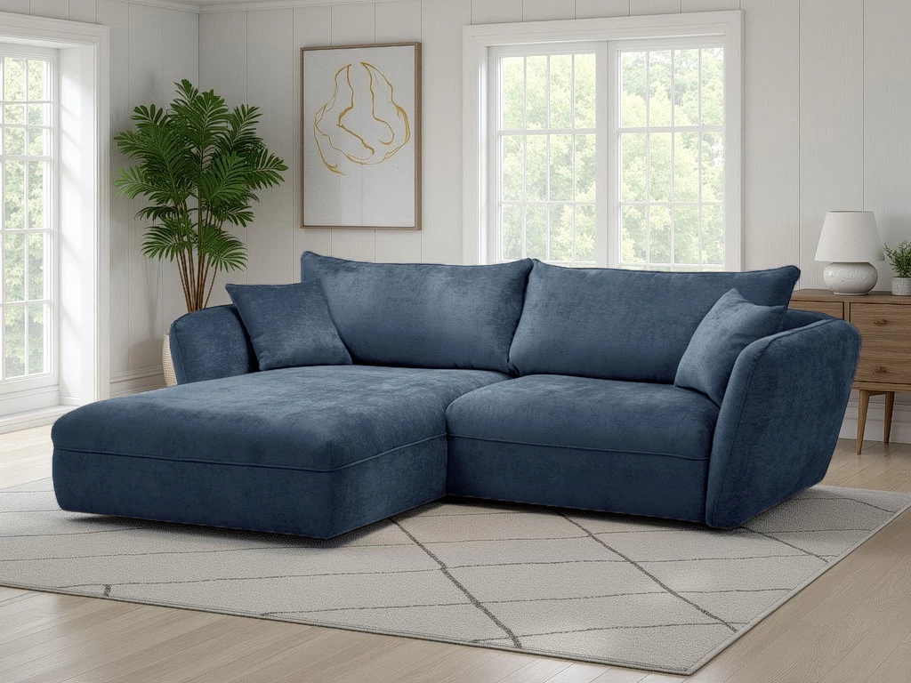 Luigi ugaona garnitura 260x180x84 cm plava leva