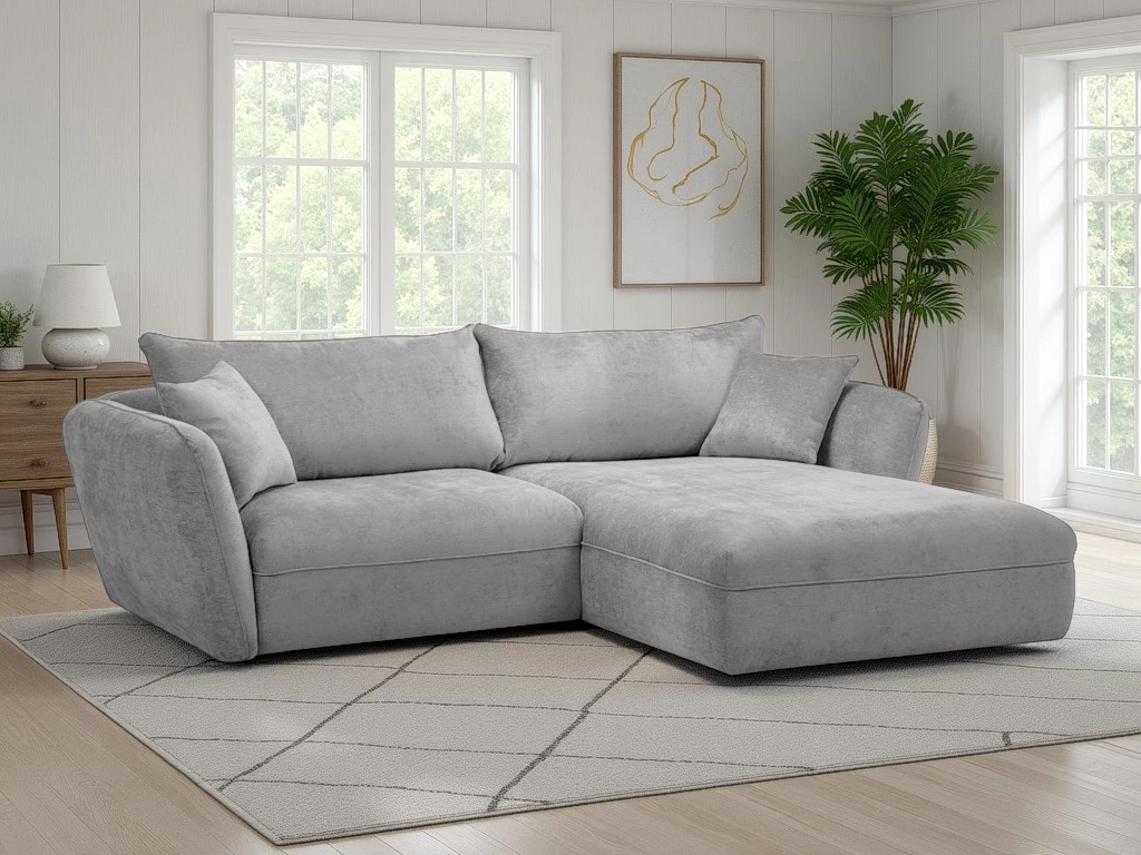 Luigi ugaona garnitura 260x180x84 cm siva desna