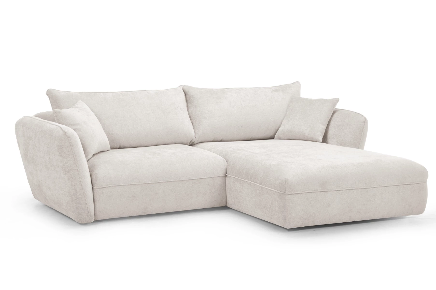 Luigi ugaona garnitura 260x180x84 cm svetlo bež desna