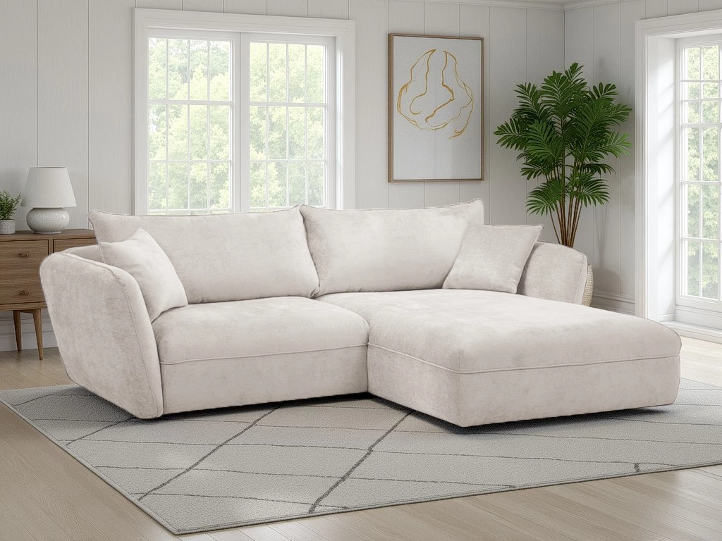 Luigi ugaona garnitura 260x180x84 cm svetlo bež desna