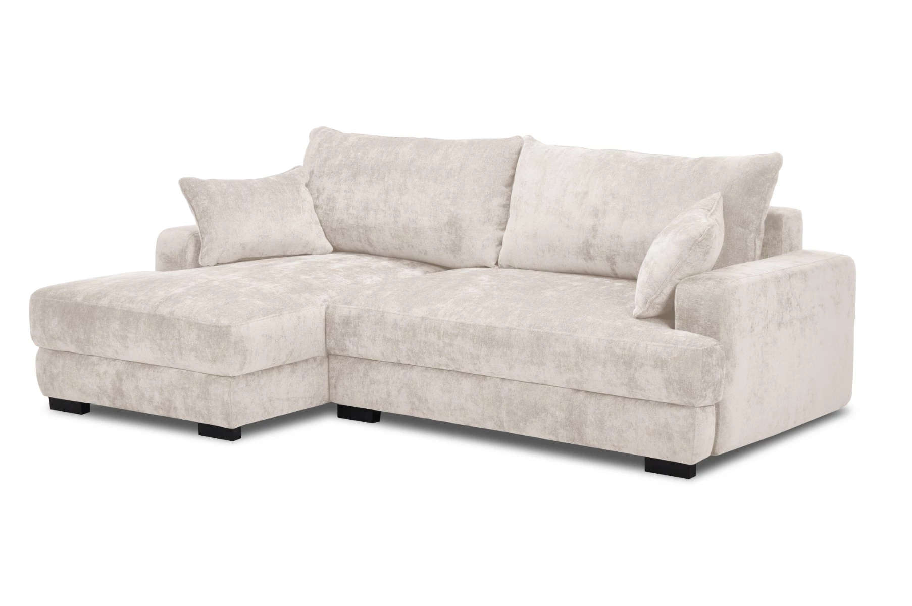 Side ugaona garnitura sa ležajem i prostorom za odlaganje 237x147x85 cm bež leva