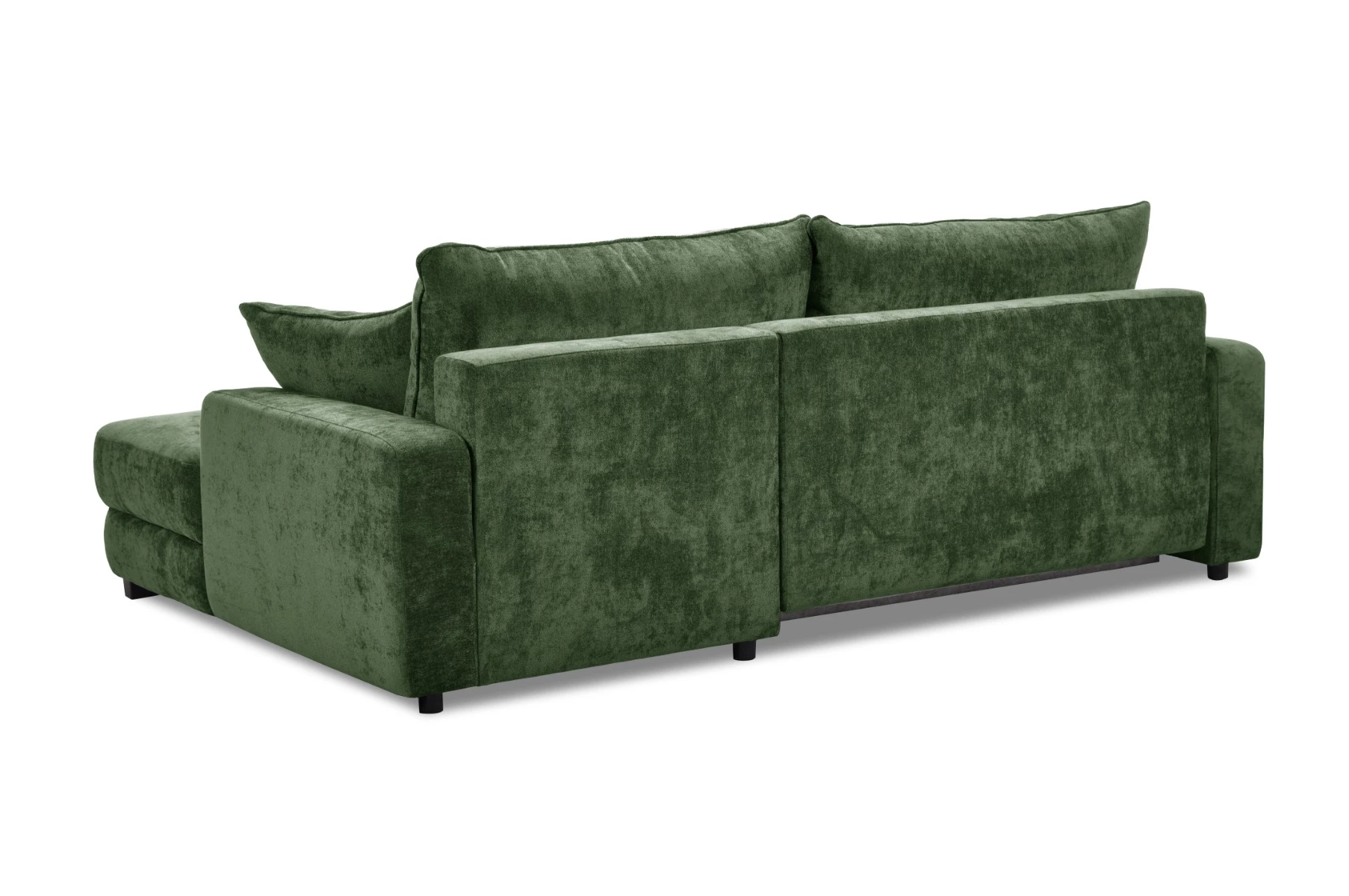 Side ugaona garnitura sa ležajem i prostorom za odlaganje 237x147x85 cm zelena desna