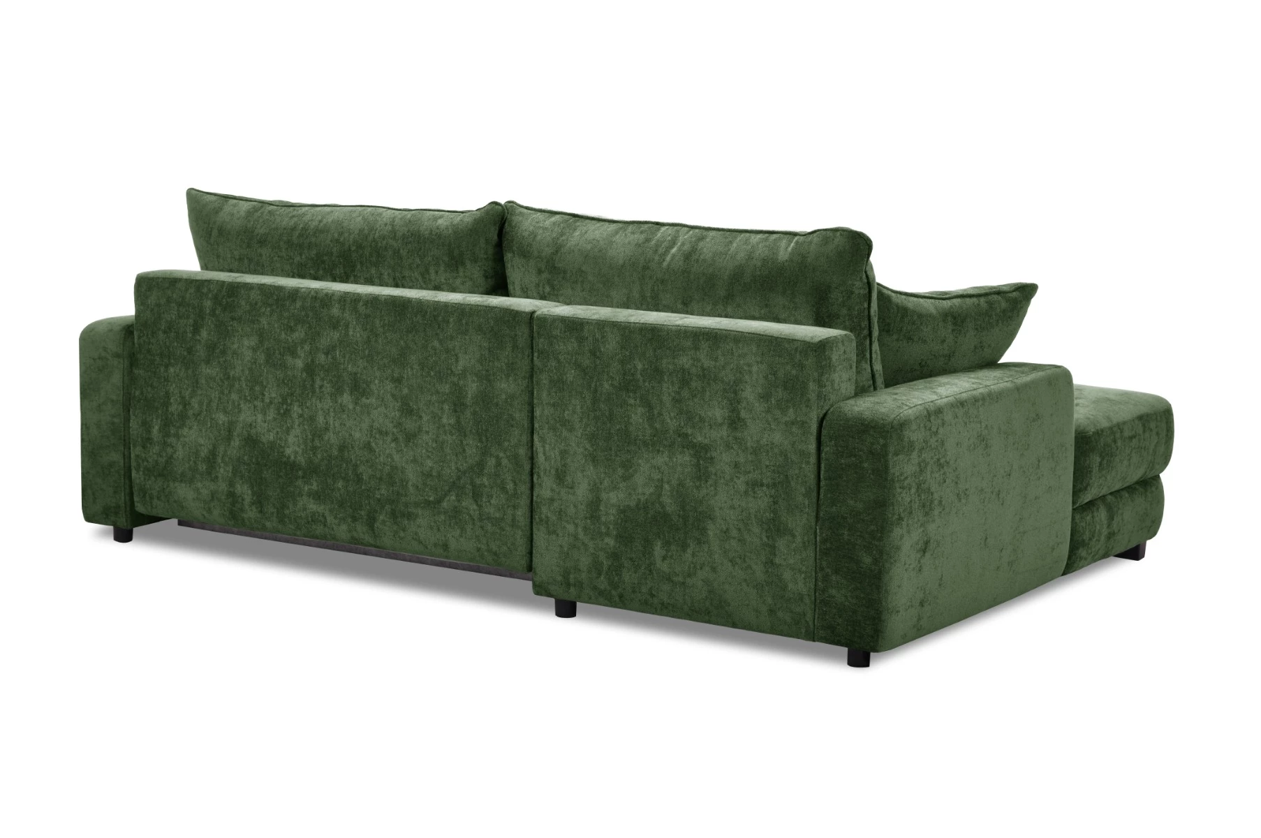 Side ugaona garnitura sa ležajem i prostorom za odlaganje 237x147x85 cm zelena leva