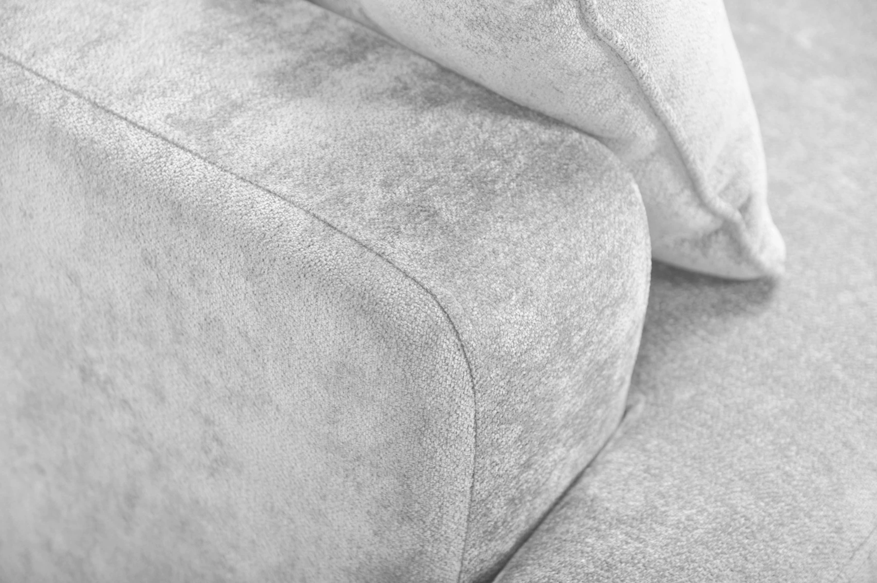 Side ugaona garnitura sa ležajem i prostorom za odlaganje 237x147x85 cm svetlo siva desna