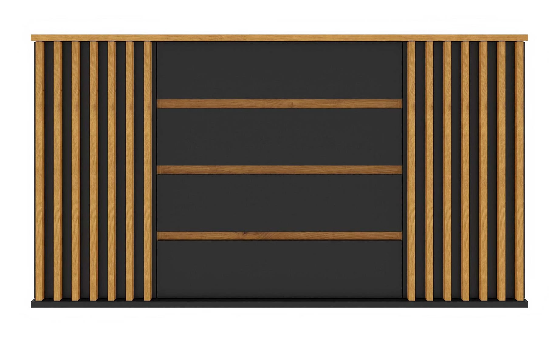 Nairobi komoda 160x44x88 cm artisan/crna