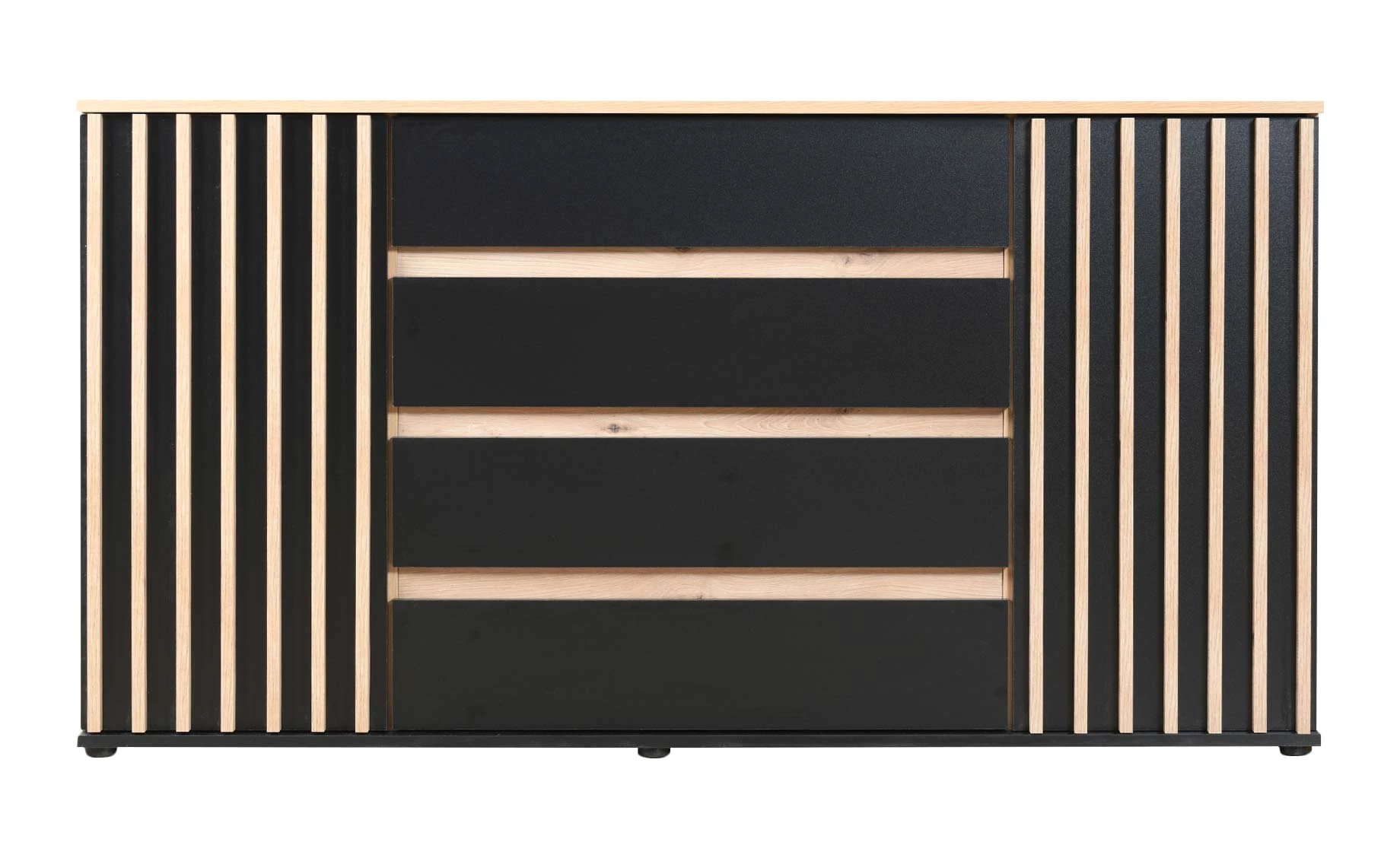 Nairobi komoda 160x44x88 cm artisan/crna