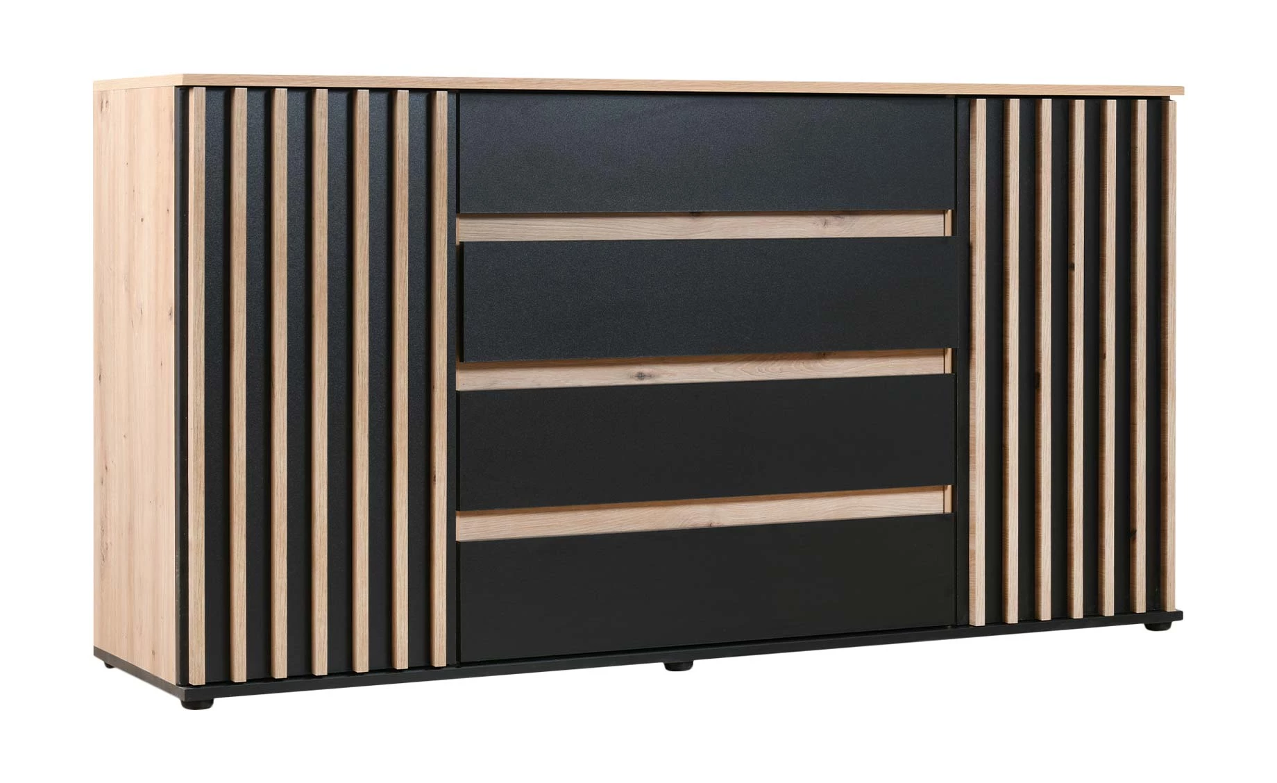 Nairobi komoda 160x44x88 cm artisan/crna