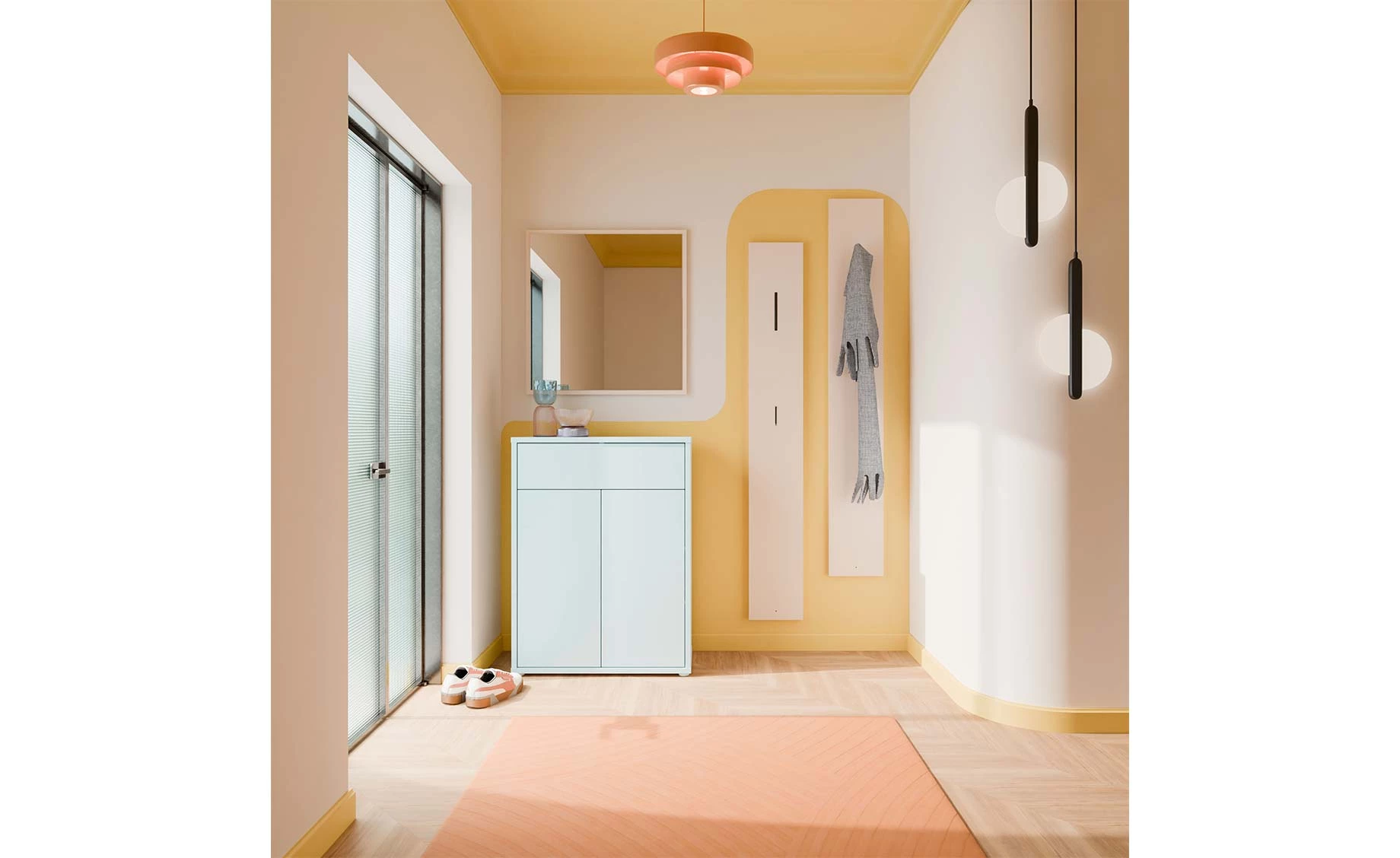 Alice cipelarnik 74.1X34.9X99.1 cm svetlo siva