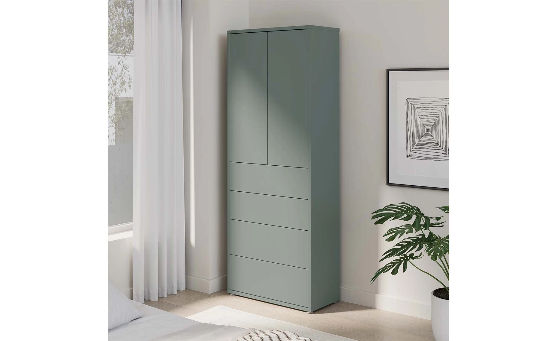 Alice cipelarnik 74.5X34.9X191.9 cm sage