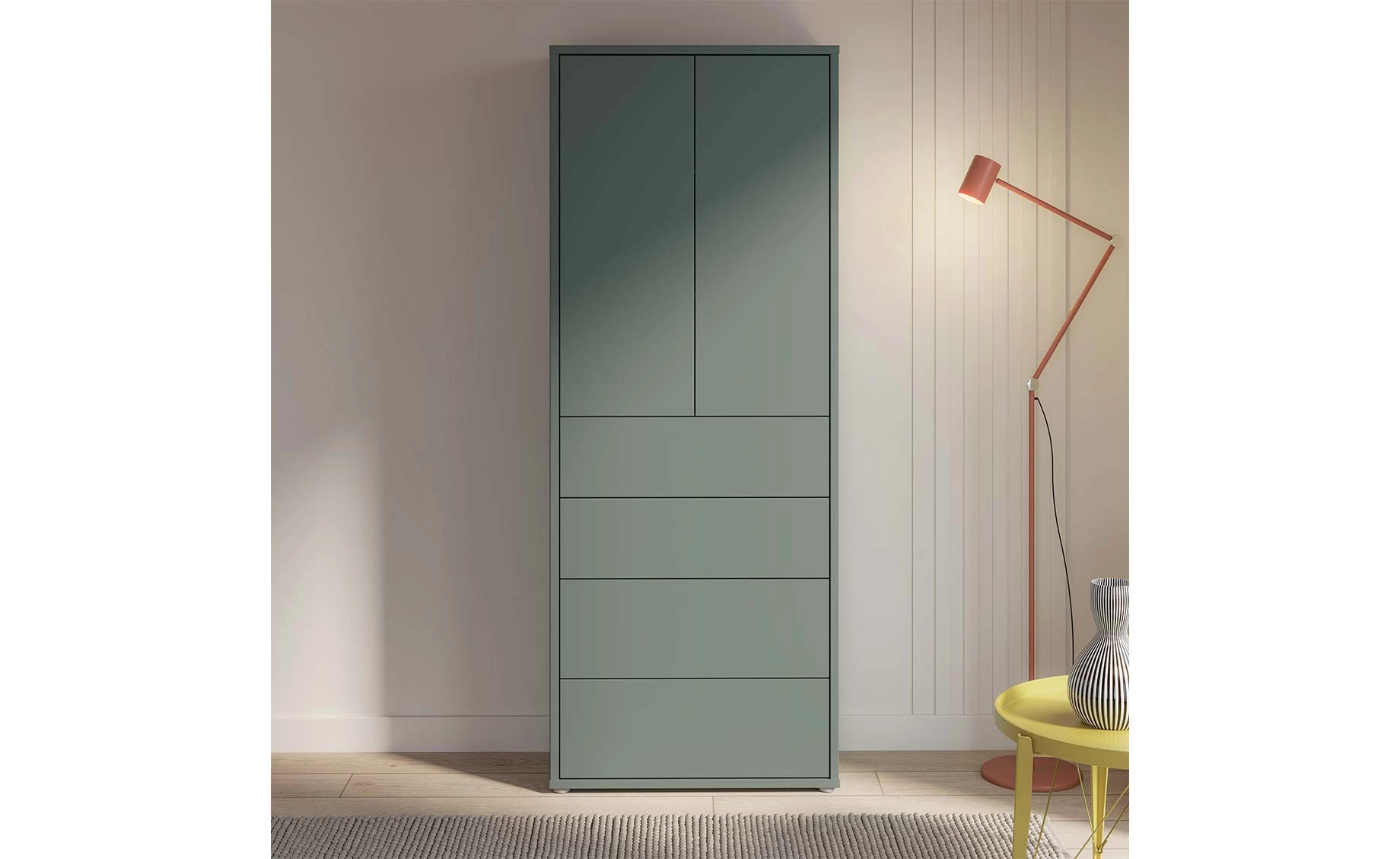 Alice cipelarnik 74.5X34.9X191.9 cm sage