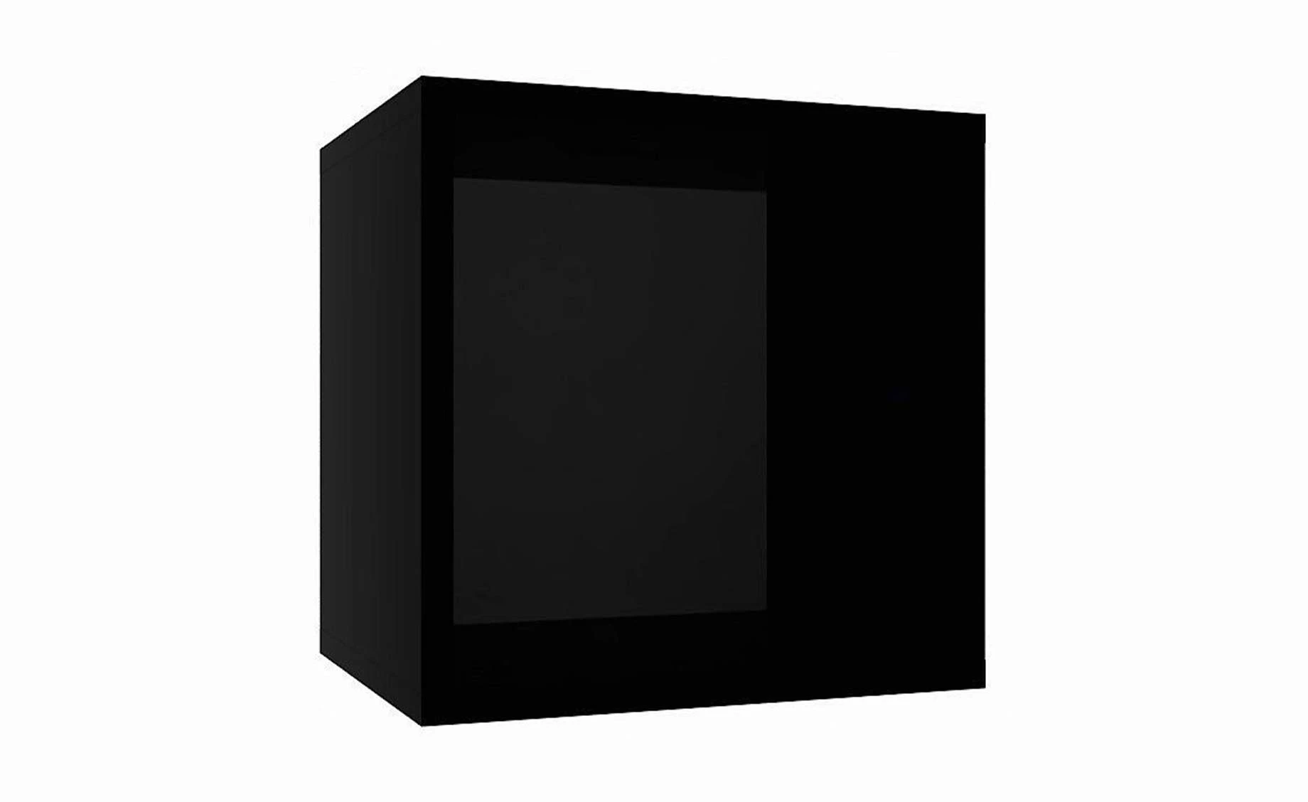 Izumi zidna polica 35x30x35 cm mat crna