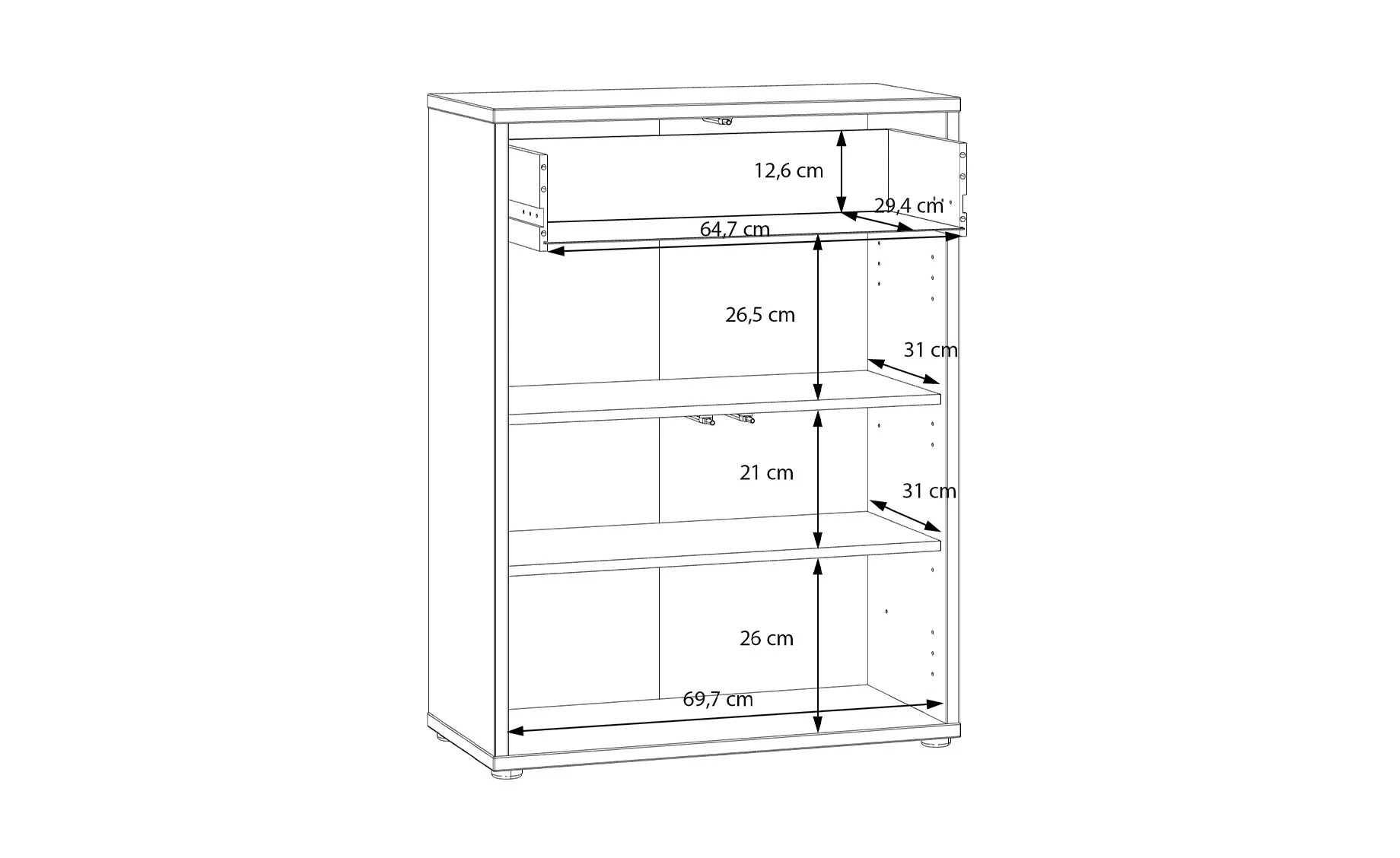 Alice cipelarnik 74.1X34.9X99.1 sand