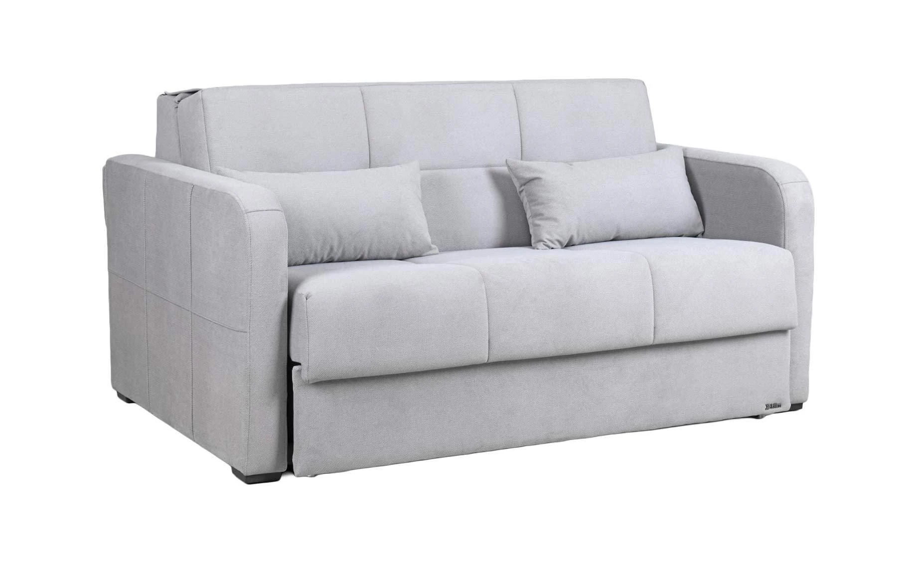 Adonis dvosed sa ležajem i prostorom za odlaganje 165x108x87 cm siva