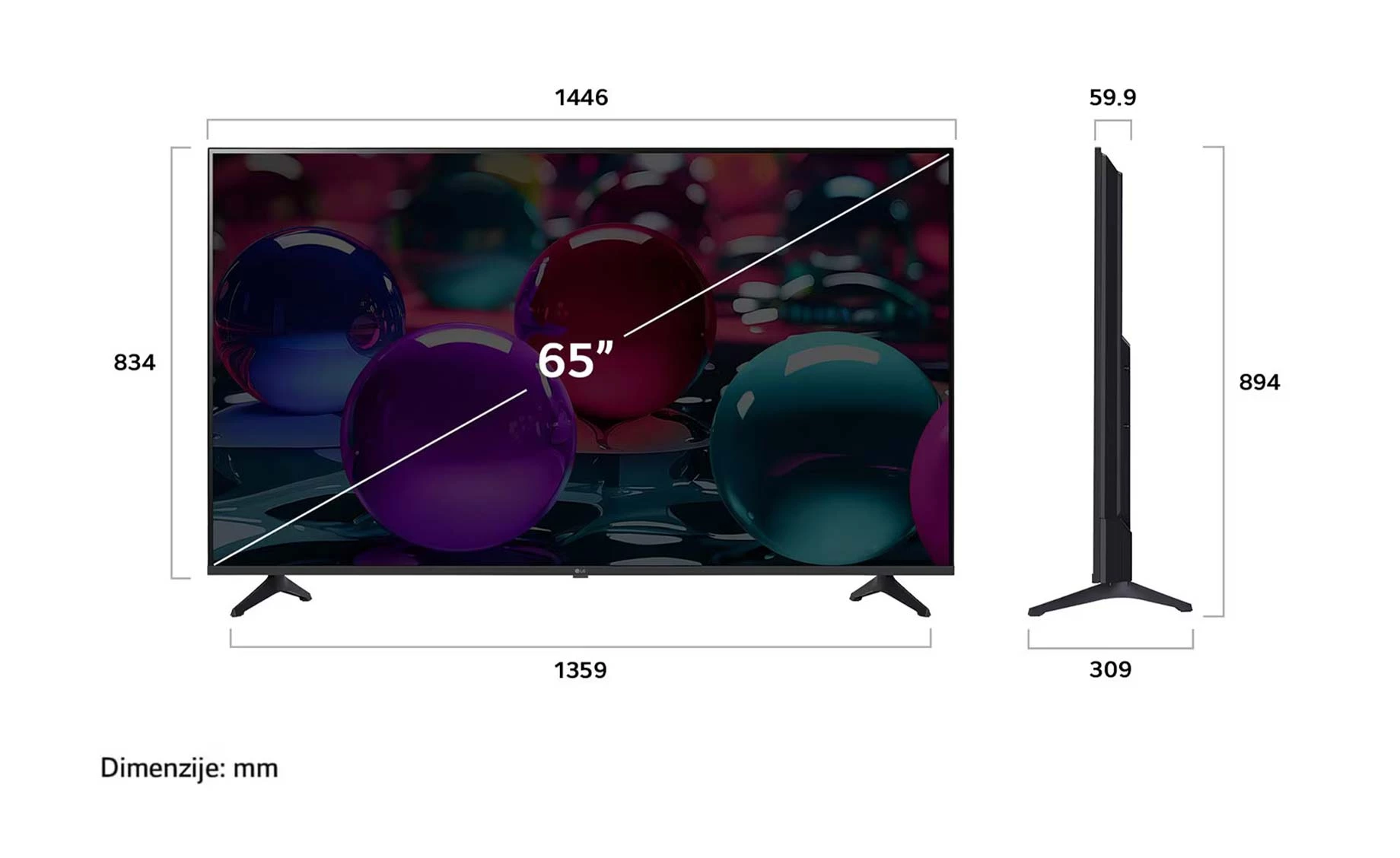 LG 65UA73003LA televizor
