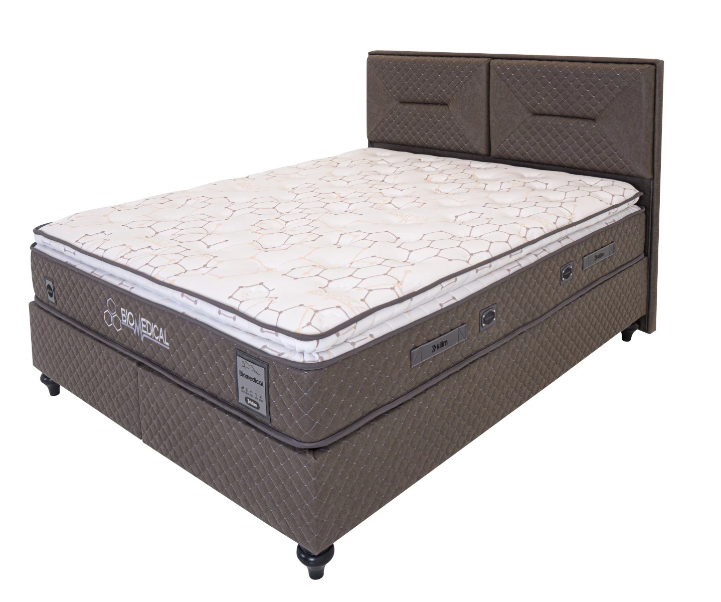 Bio medical boxspring krevet 96x199x113,5 cm smeđi