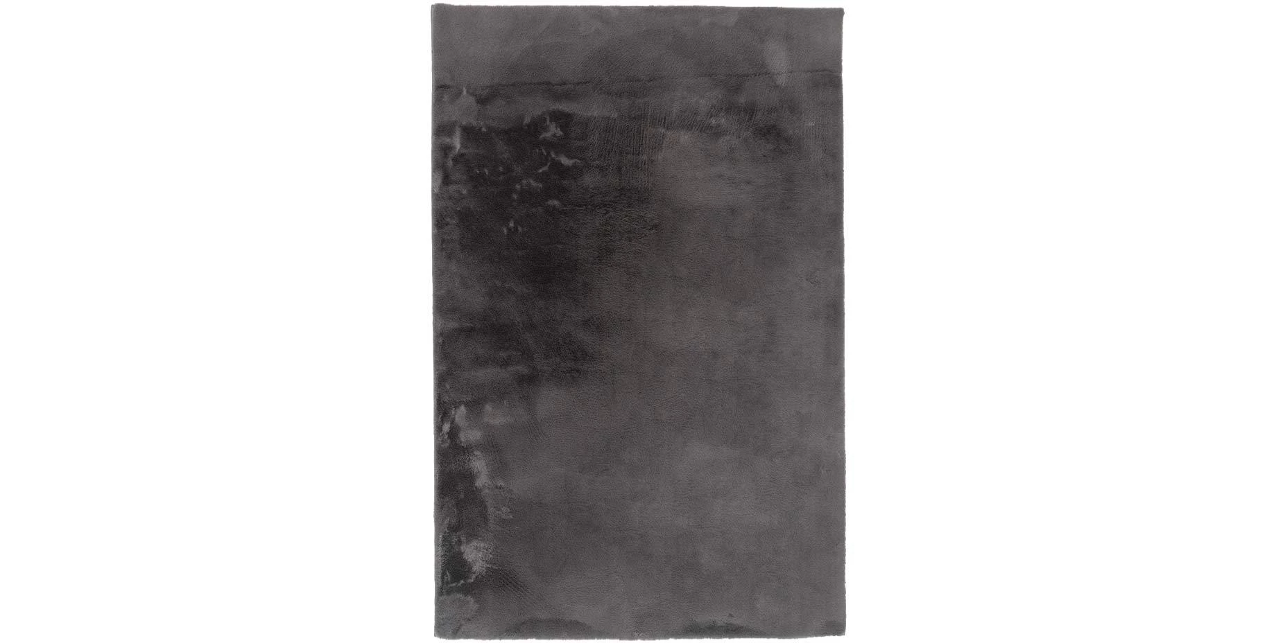 Tepih rabbit fur bela 80x150cm tamno sivi