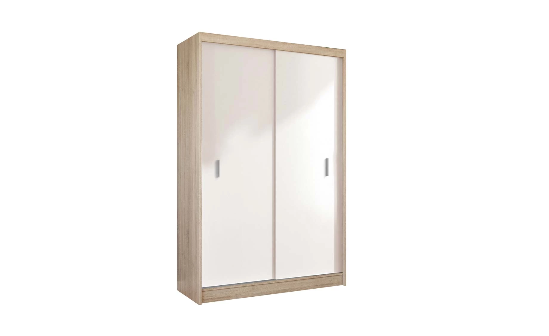 Pop klizni ormar 150x58,5x215 cm bela/sonoma