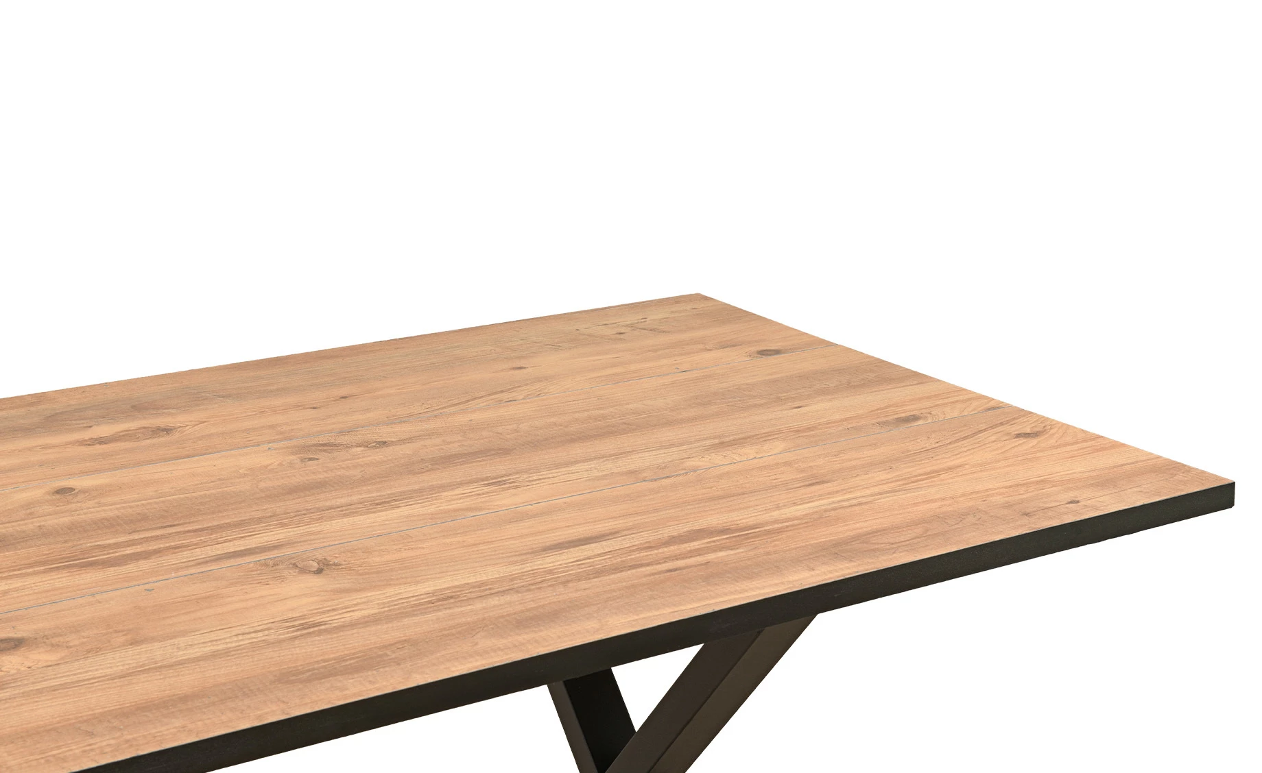 Basel sto 160x90x75 cm hrast/crna