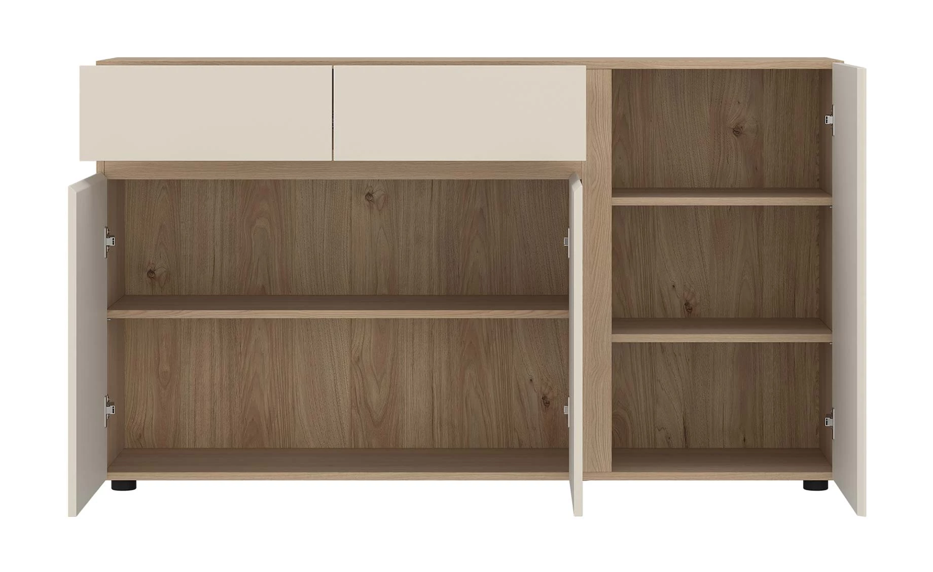 Tavera komoda 148,9X39,6X86 cm dab hrast/kašmir